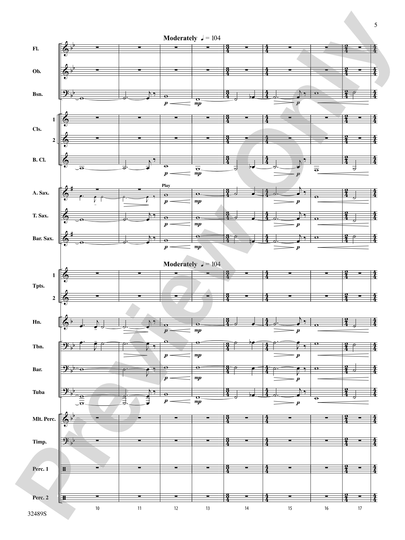 Weinmaster Park: Concert Band Conductor Score & Parts