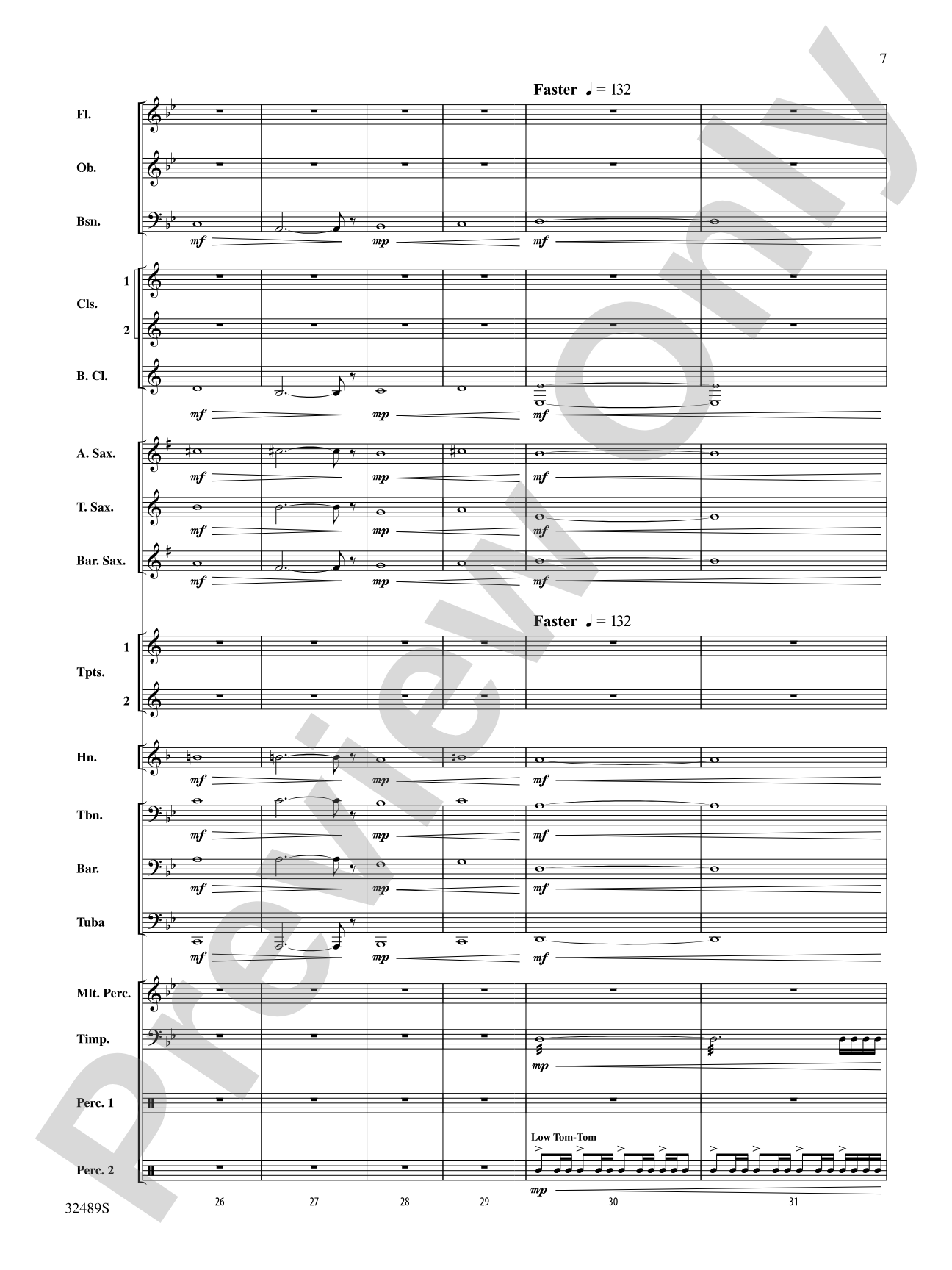 Weinmaster Park: Concert Band Conductor Score & Parts