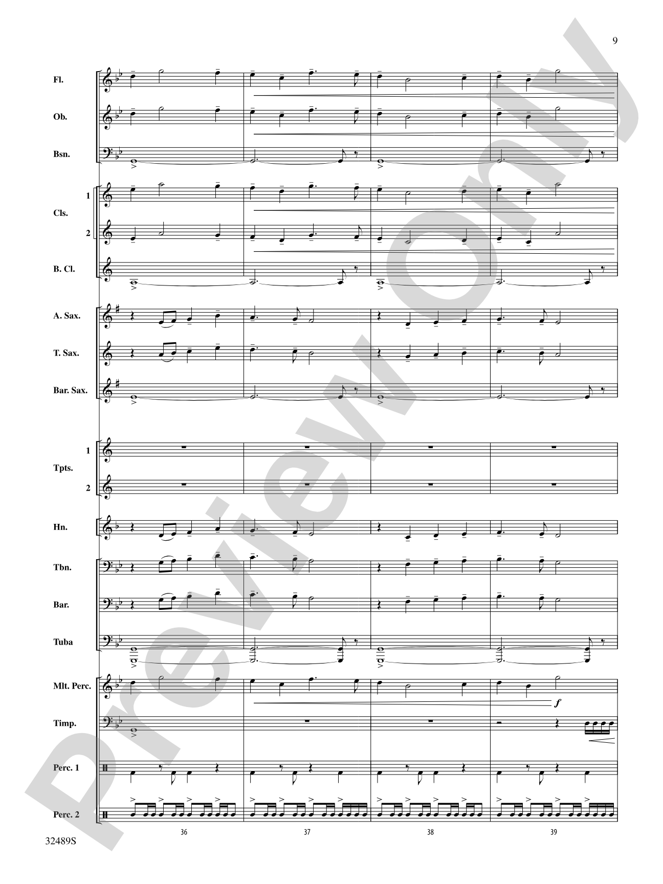 Weinmaster Park: Concert Band Conductor Score & Parts