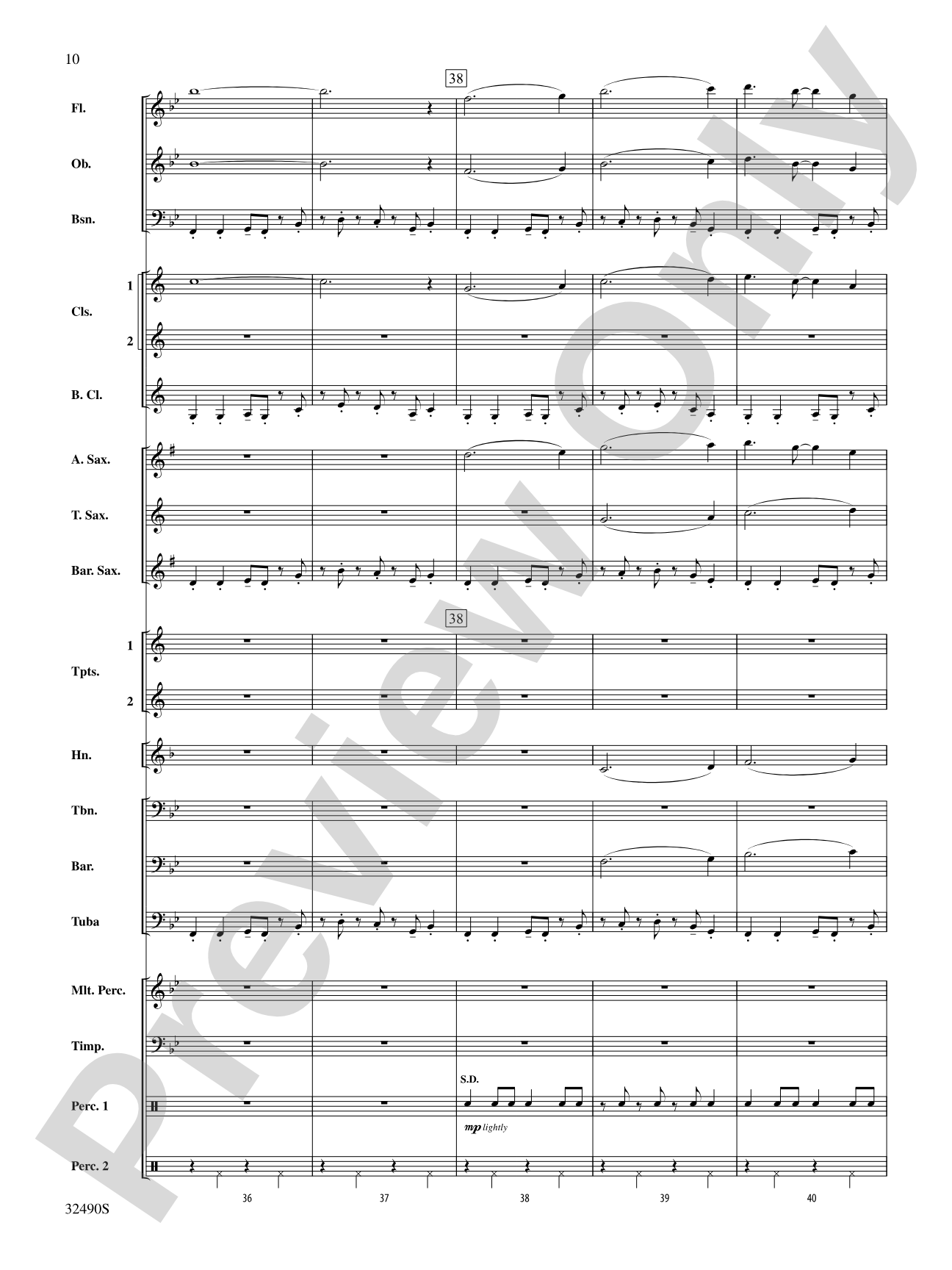 Splendor on the Wing: Concert Band Conductor Score & Parts