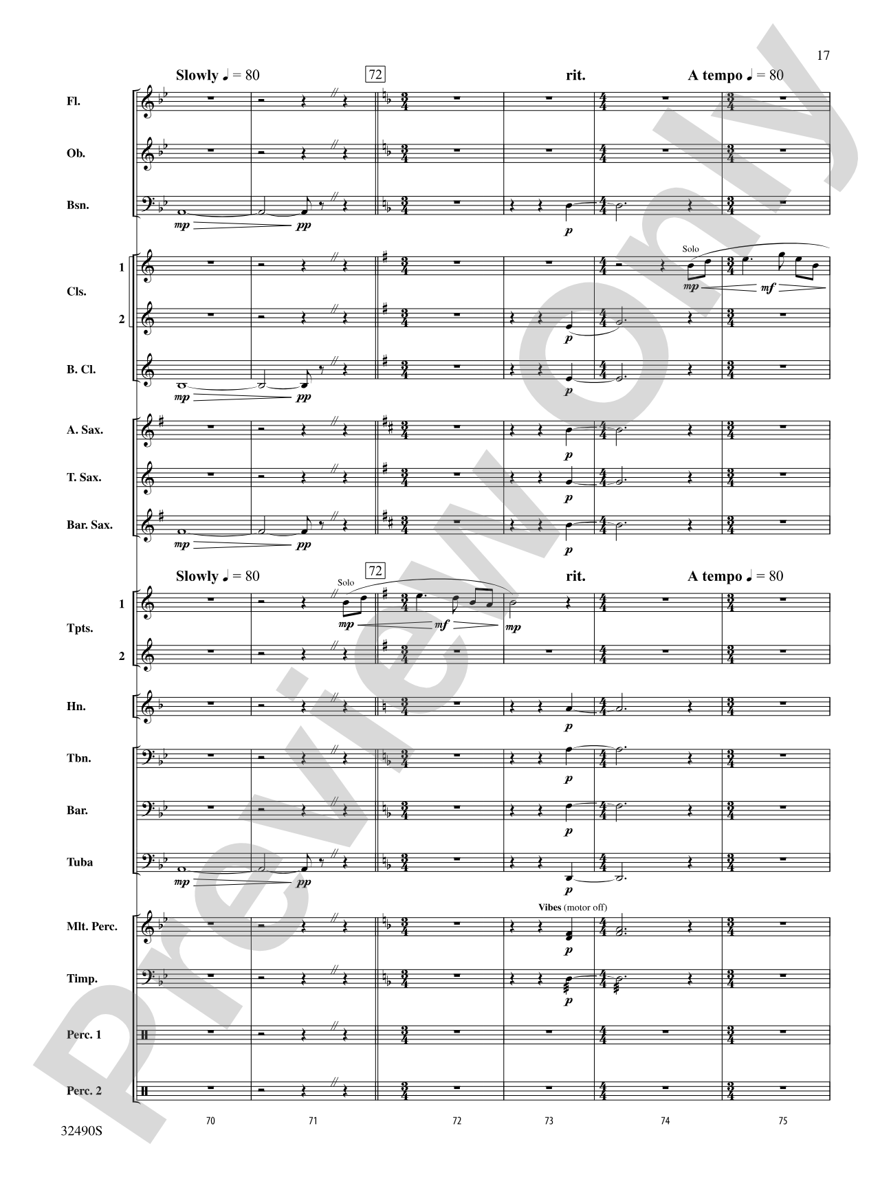 Splendor on the Wing: Concert Band Conductor Score & Parts
