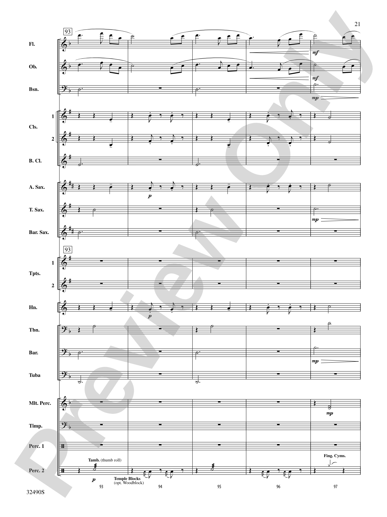 Splendor on the Wing: Concert Band Conductor Score & Parts