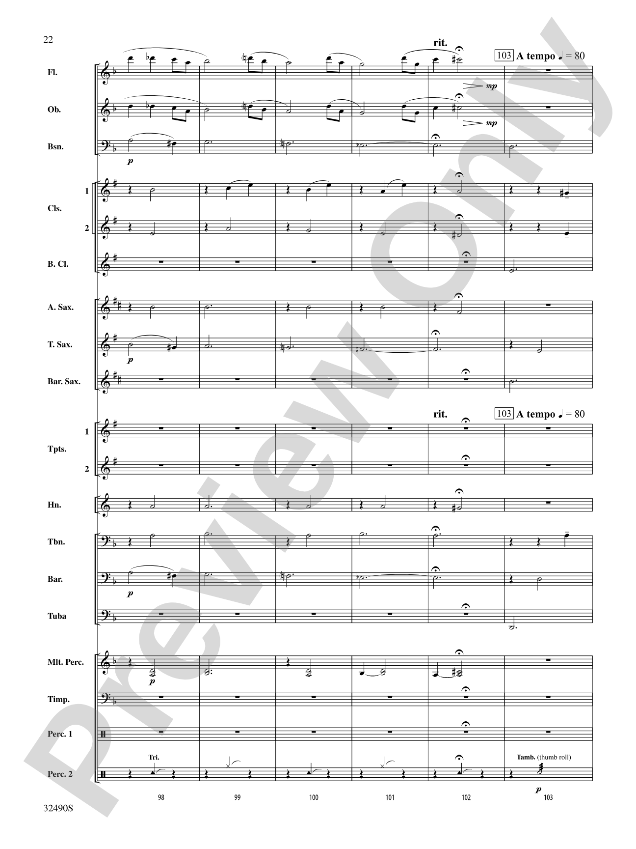 Splendor on the Wing: Concert Band Conductor Score & Parts