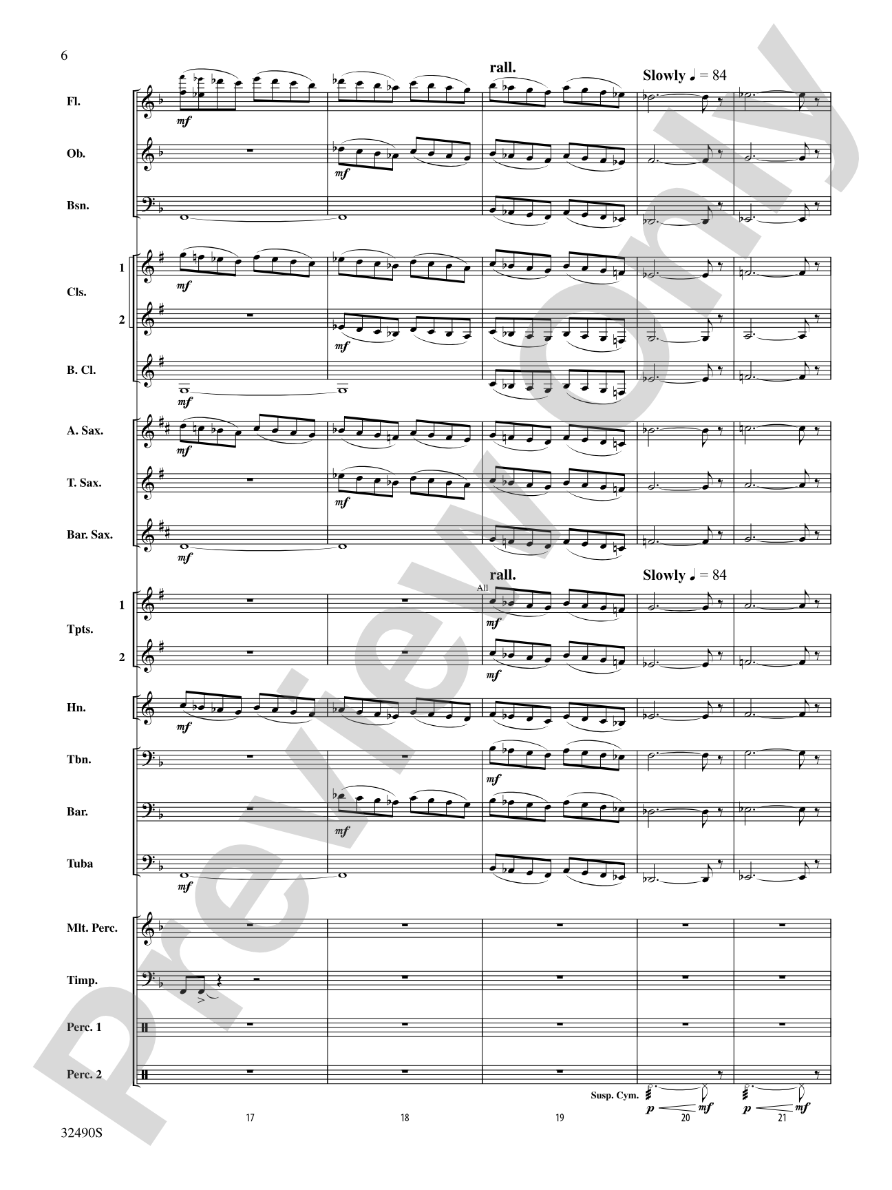 Splendor on the Wing: Concert Band Conductor Score & Parts