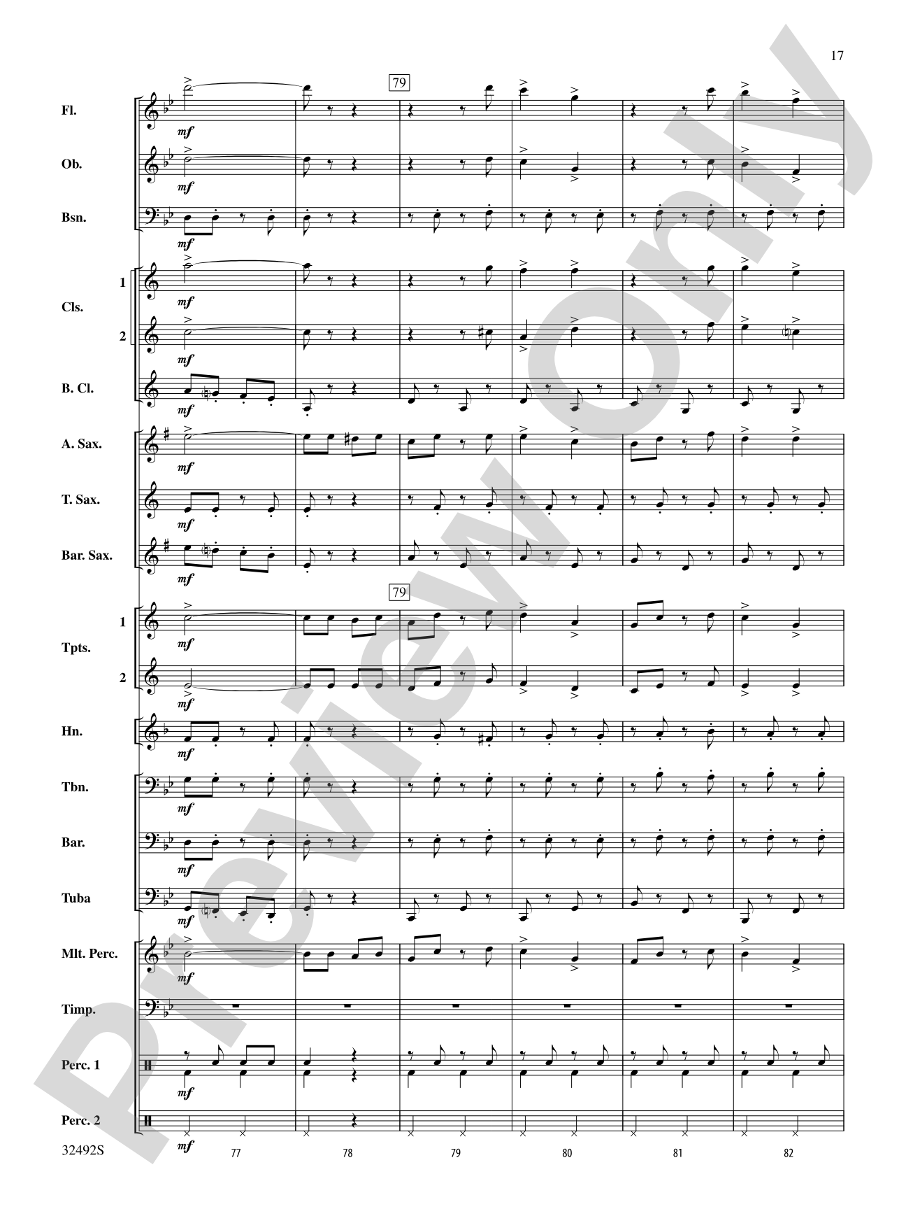 Trafalgar Square: Concert Band Conductor Score & Parts