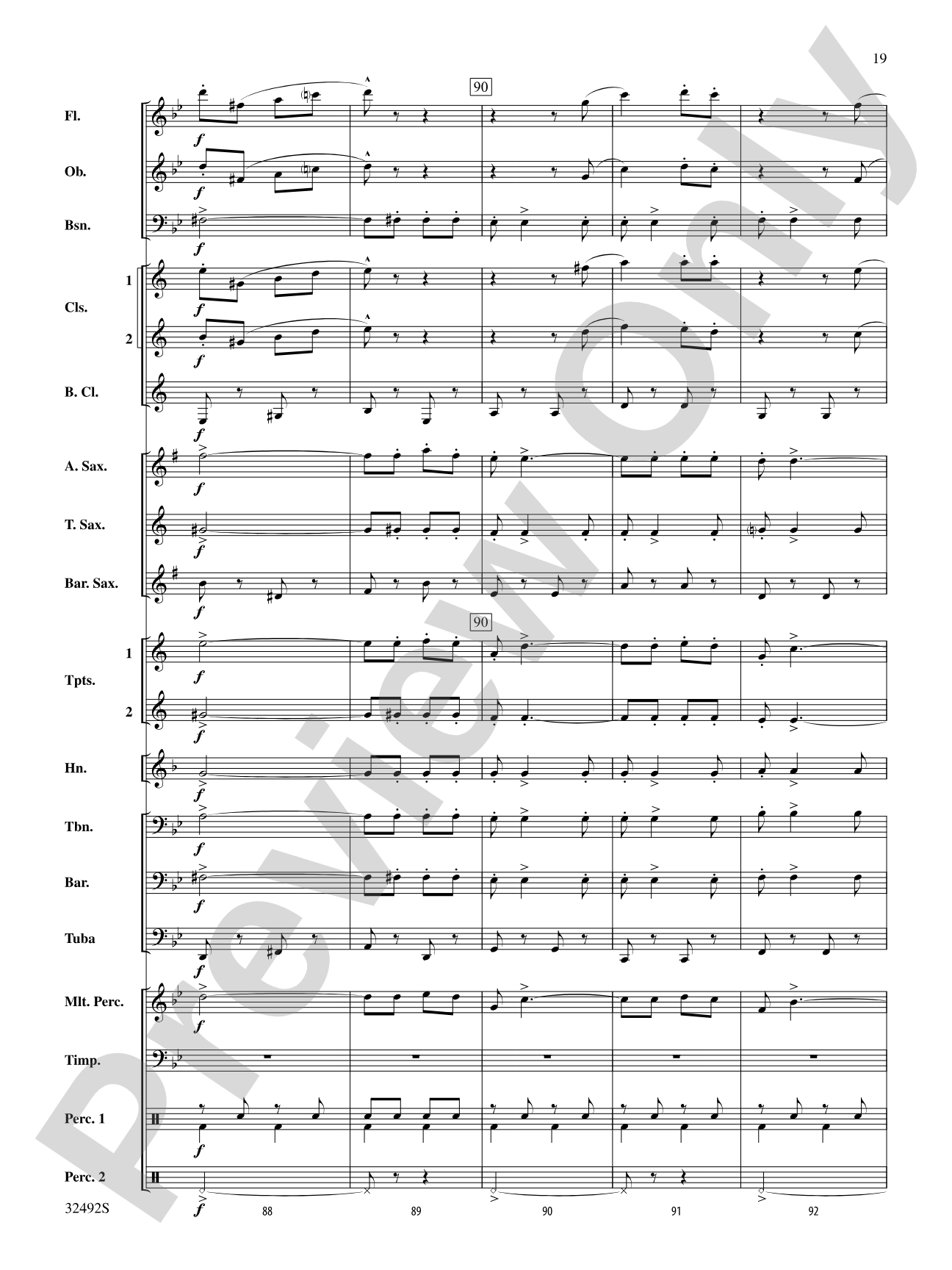 Trafalgar Square: Concert Band Conductor Score & Parts