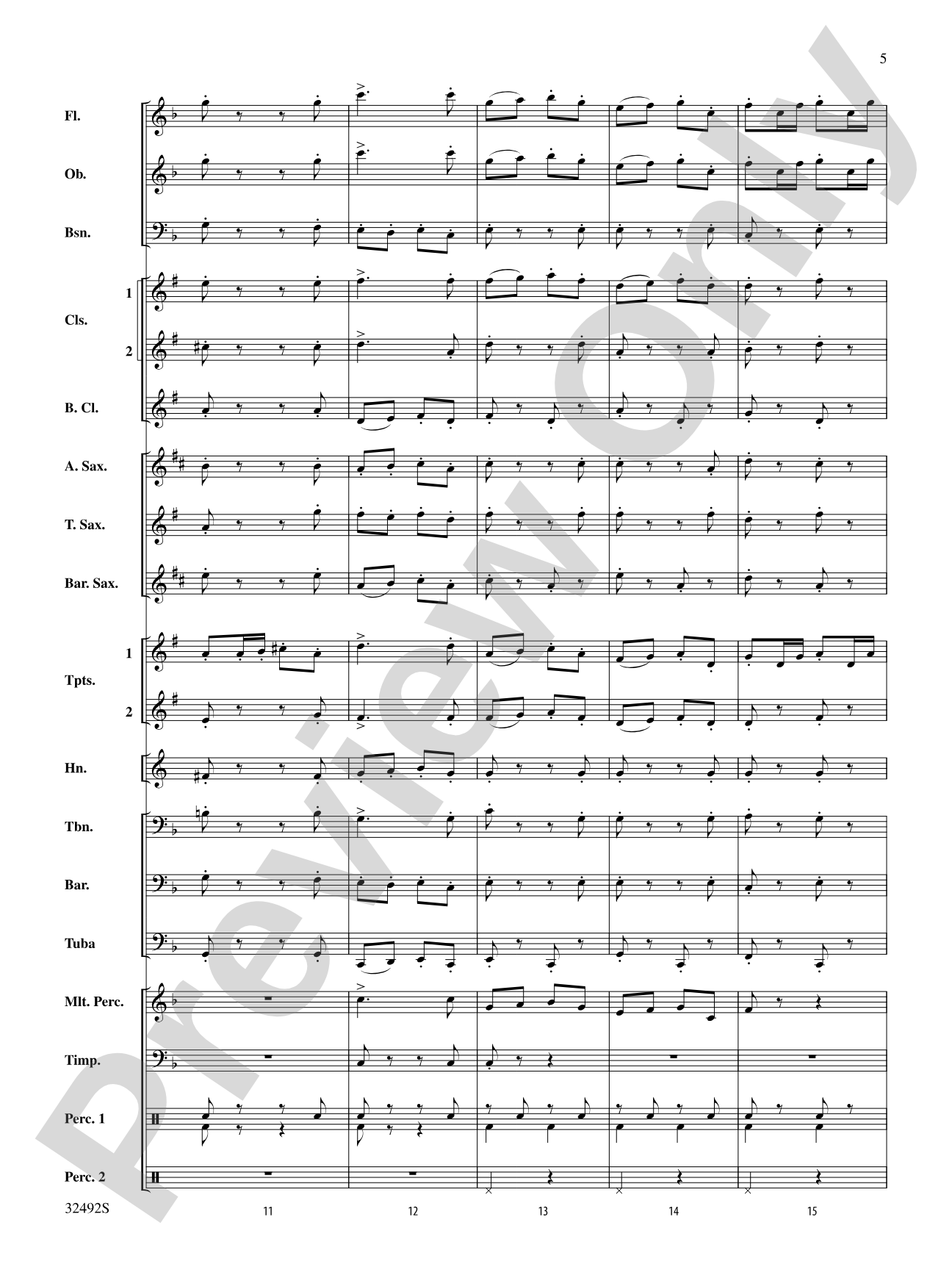 Trafalgar Square: Concert Band Conductor Score & Parts