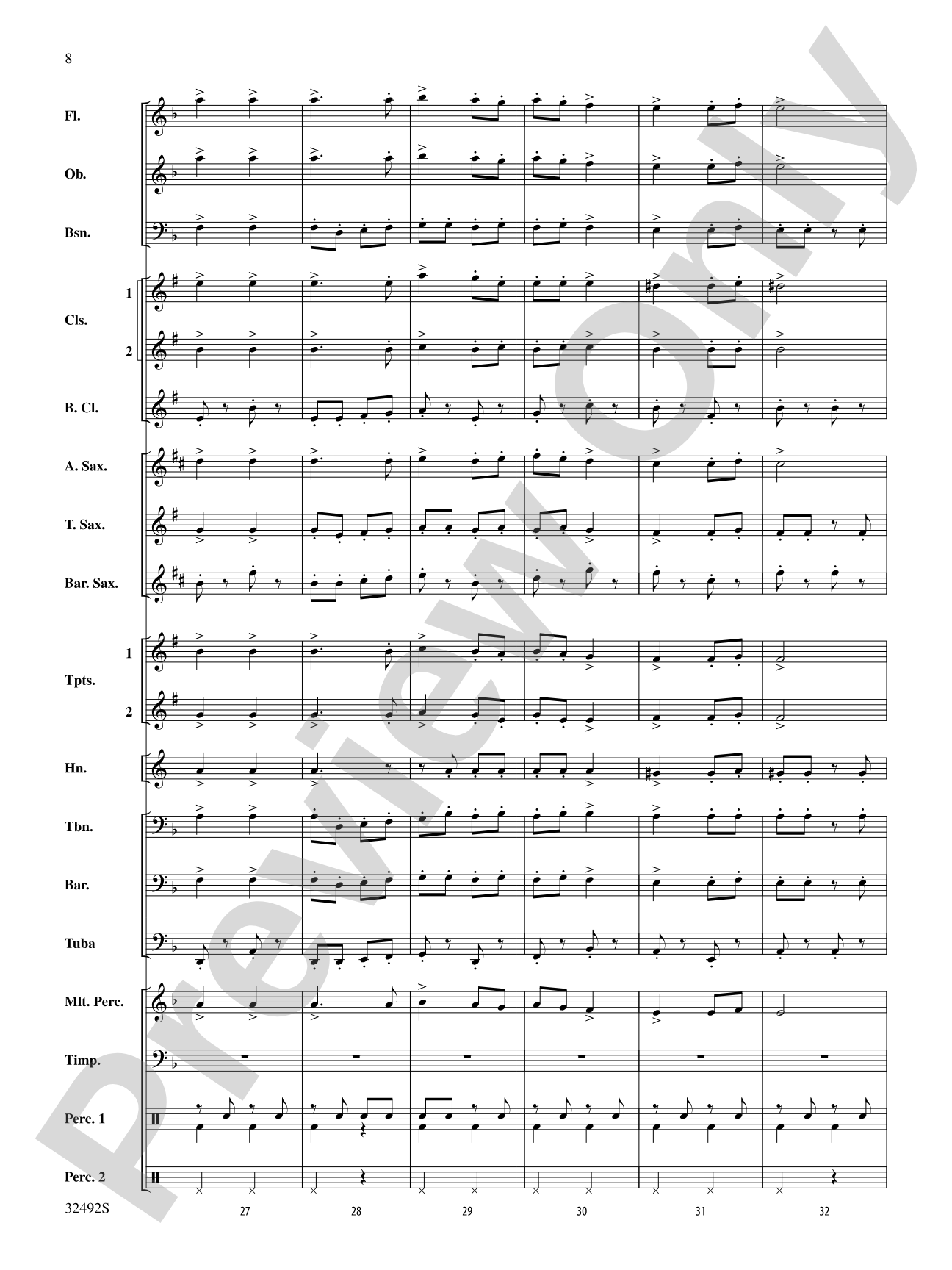 Trafalgar Square: Concert Band Conductor Score & Parts