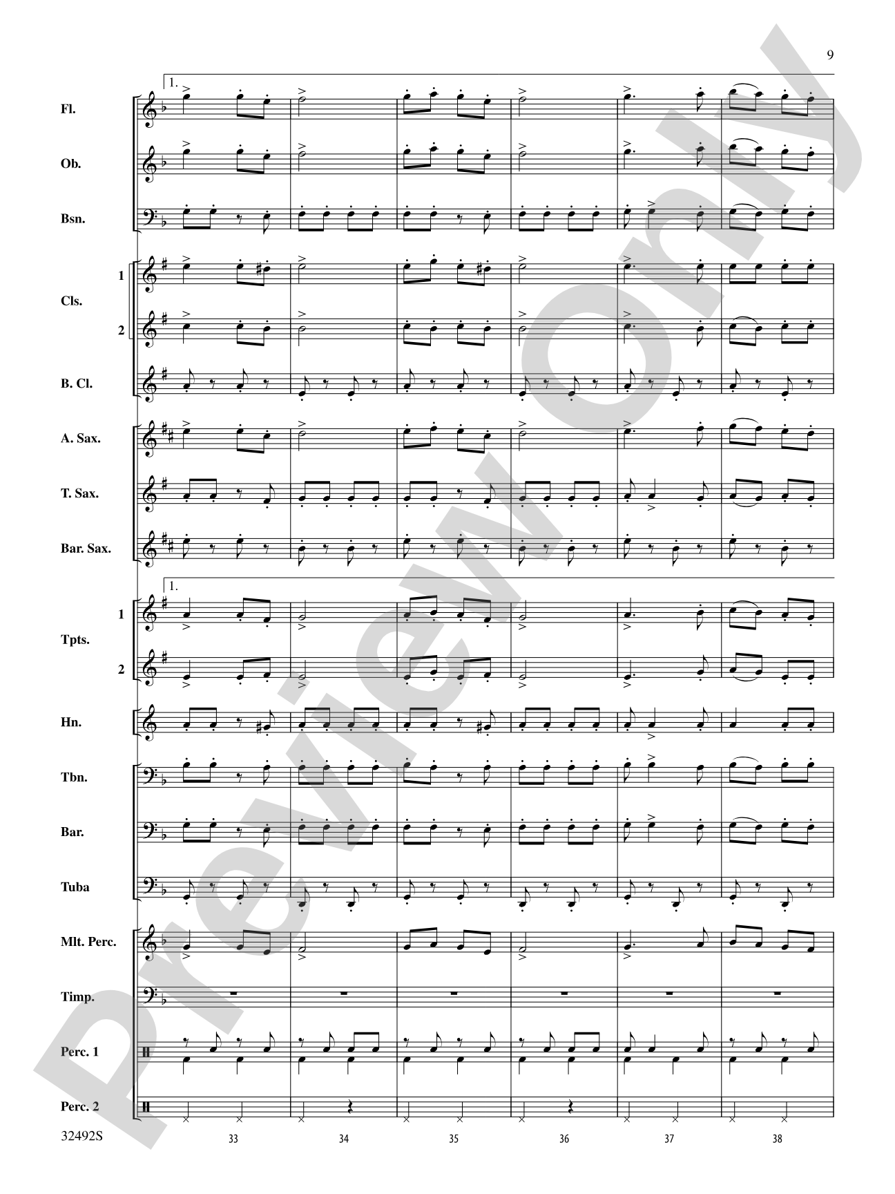 Trafalgar Square: Concert Band Conductor Score & Parts