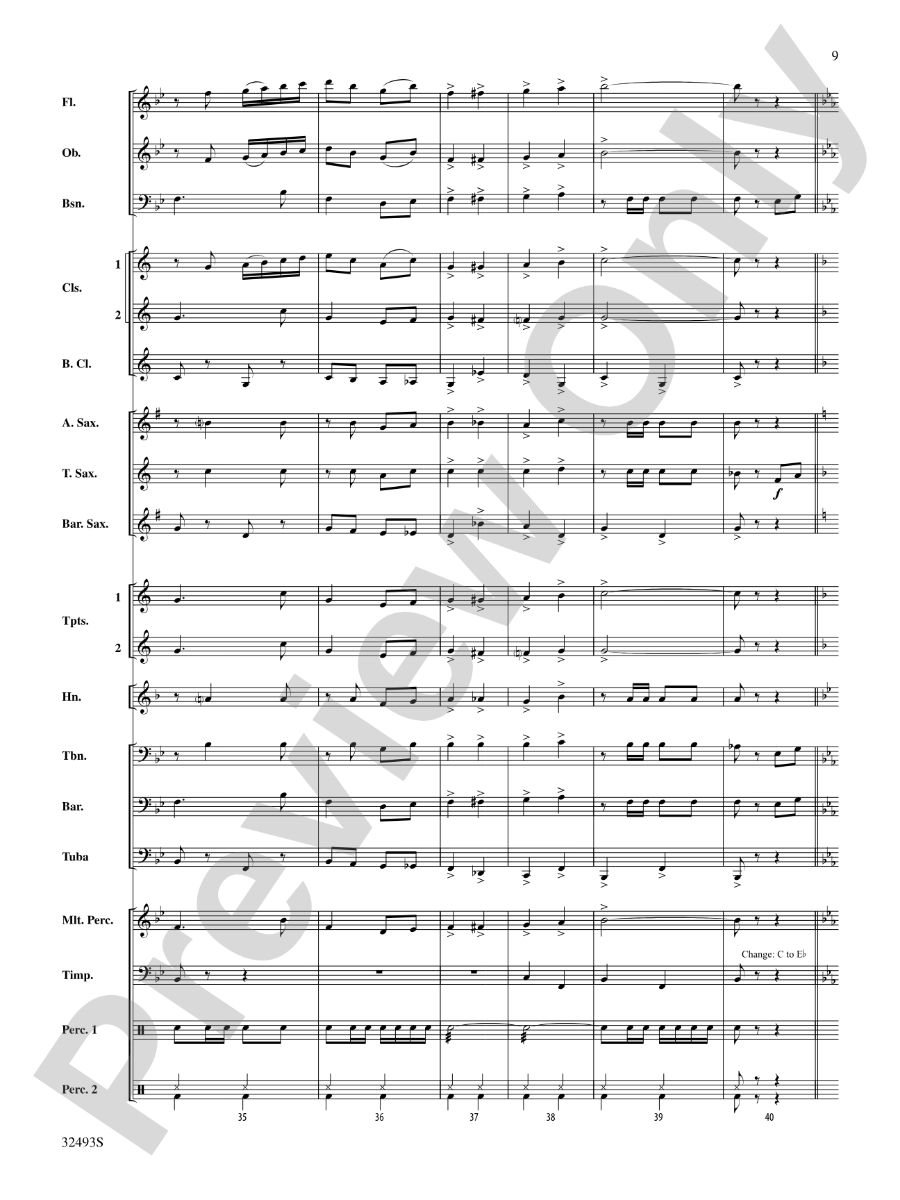 The Marines' Hymn: Concert Band Conductor Score & Parts