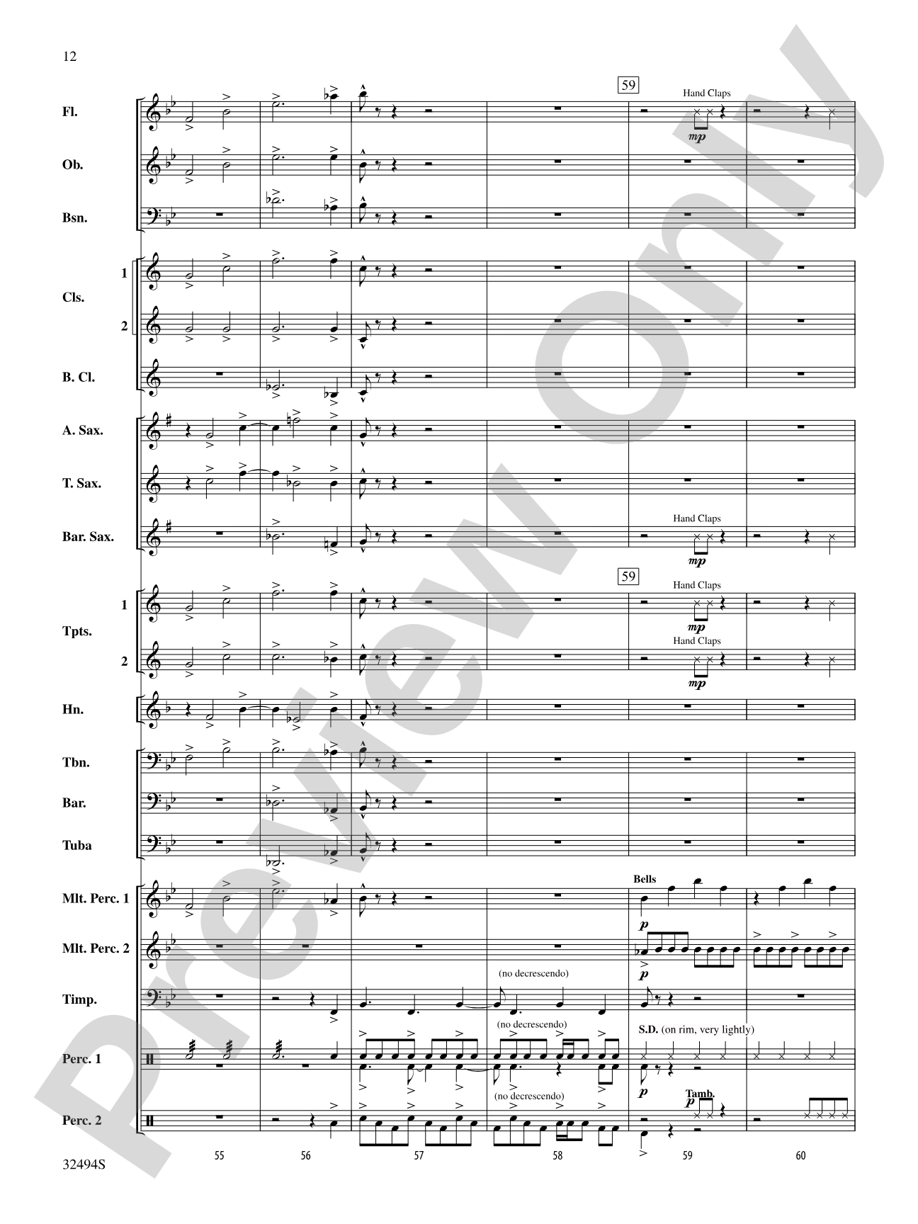 Chasing Orion: Concert Band Conductor Score & Parts