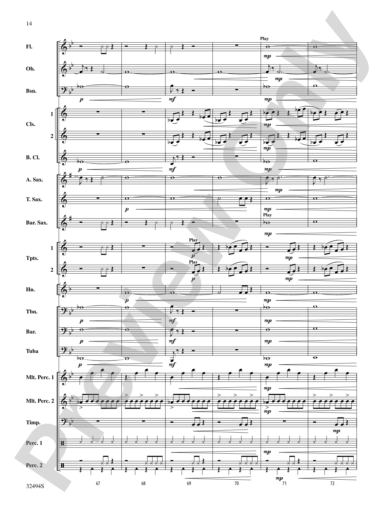 Chasing Orion: Concert Band Conductor Score & Parts