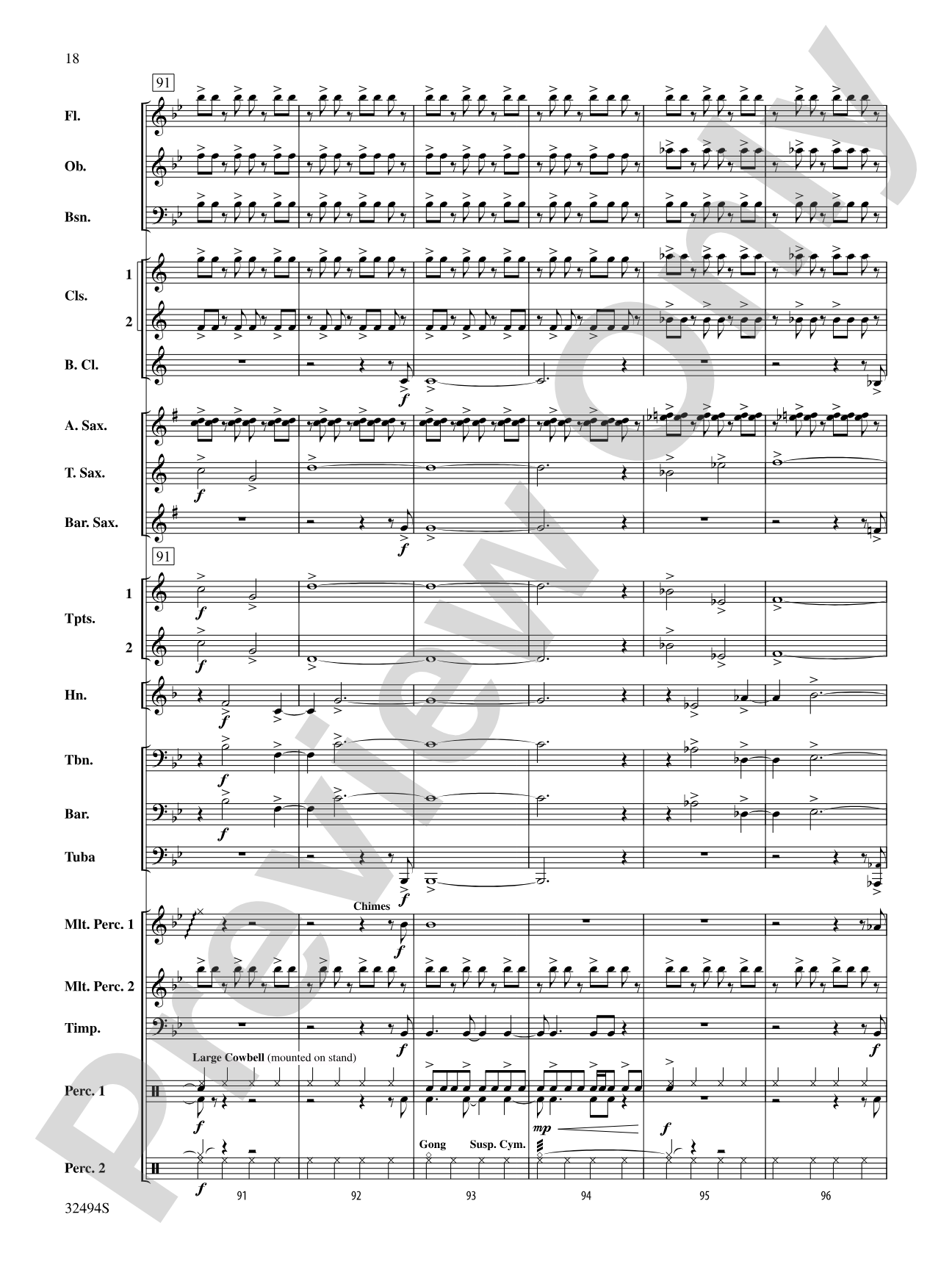 Chasing Orion: Concert Band Conductor Score & Parts
