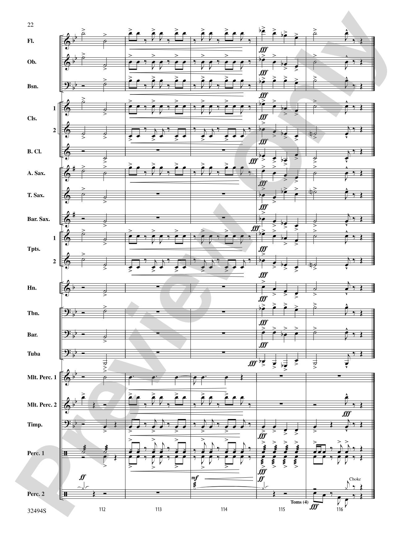 Chasing Orion: Concert Band Conductor Score & Parts