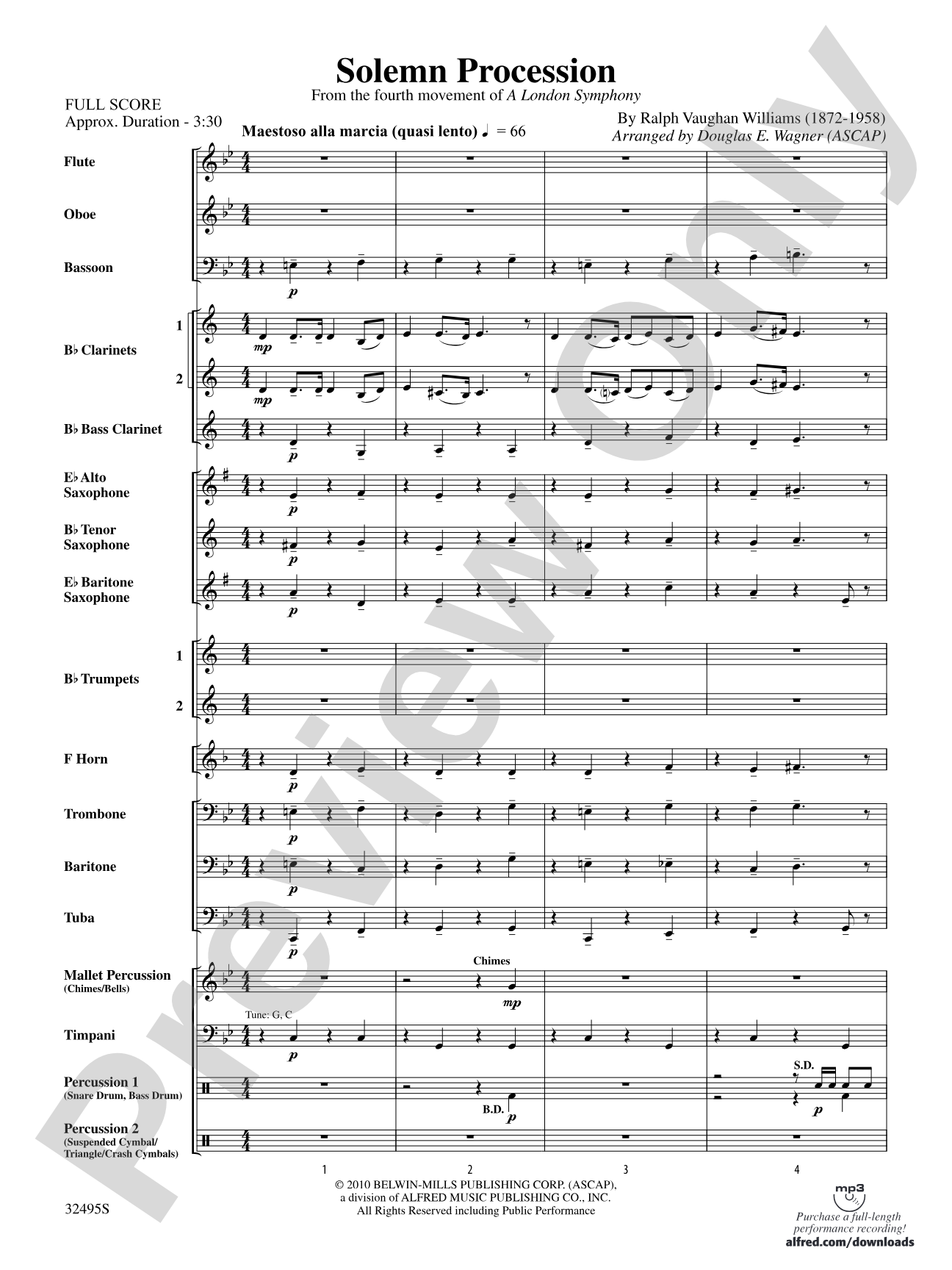 Solemn Procession: Concert Band Conductor Score & Parts