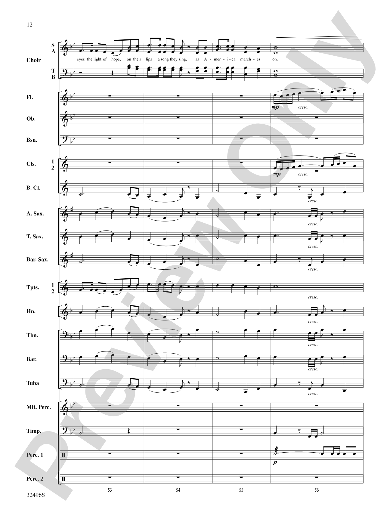 America: The Spirit Lives On! (for Band and Optional Choir): Concert Band Conductor Score & Parts