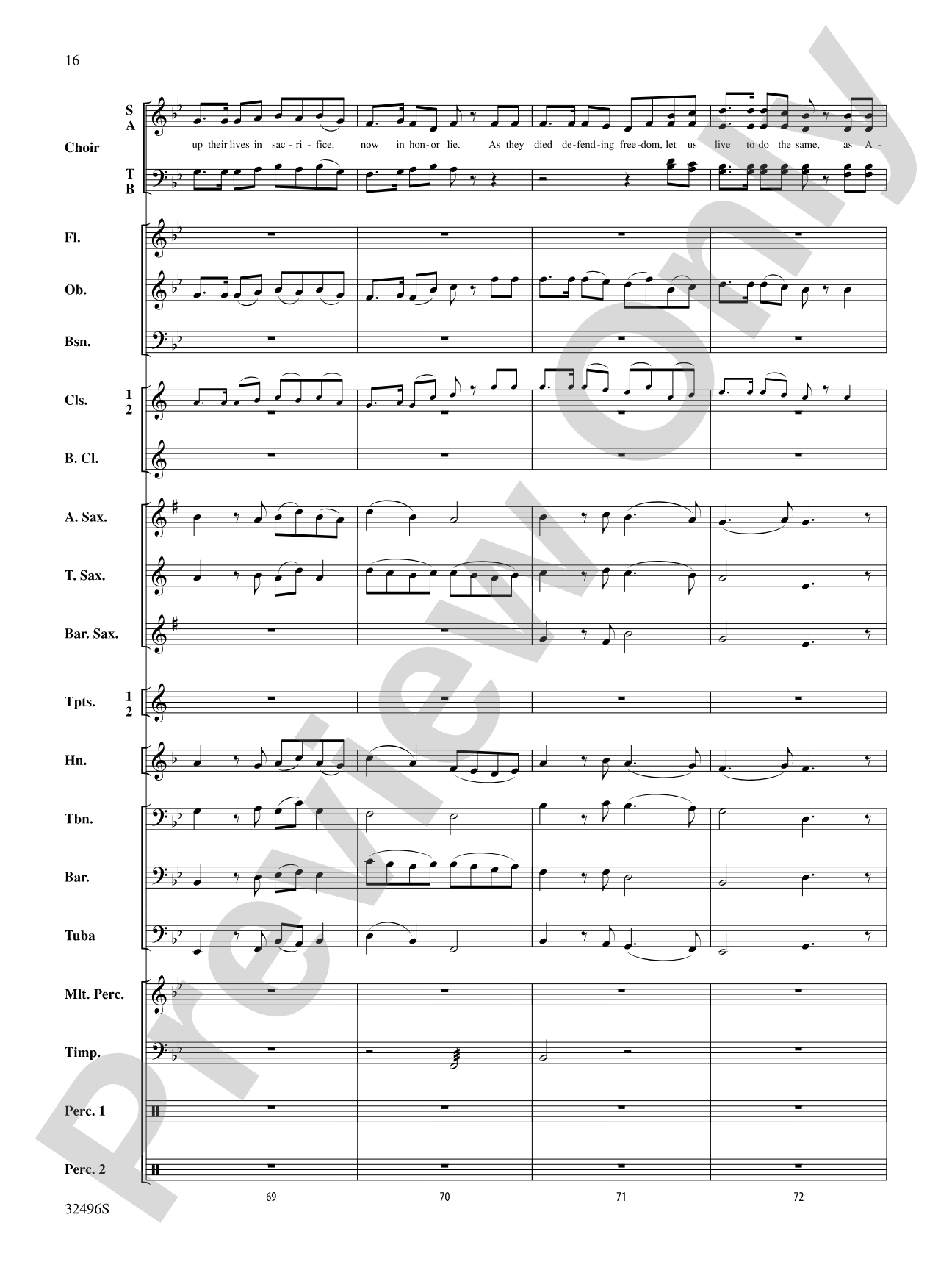 America: The Spirit Lives On! (for Band and Optional Choir): Concert Band Conductor Score & Parts