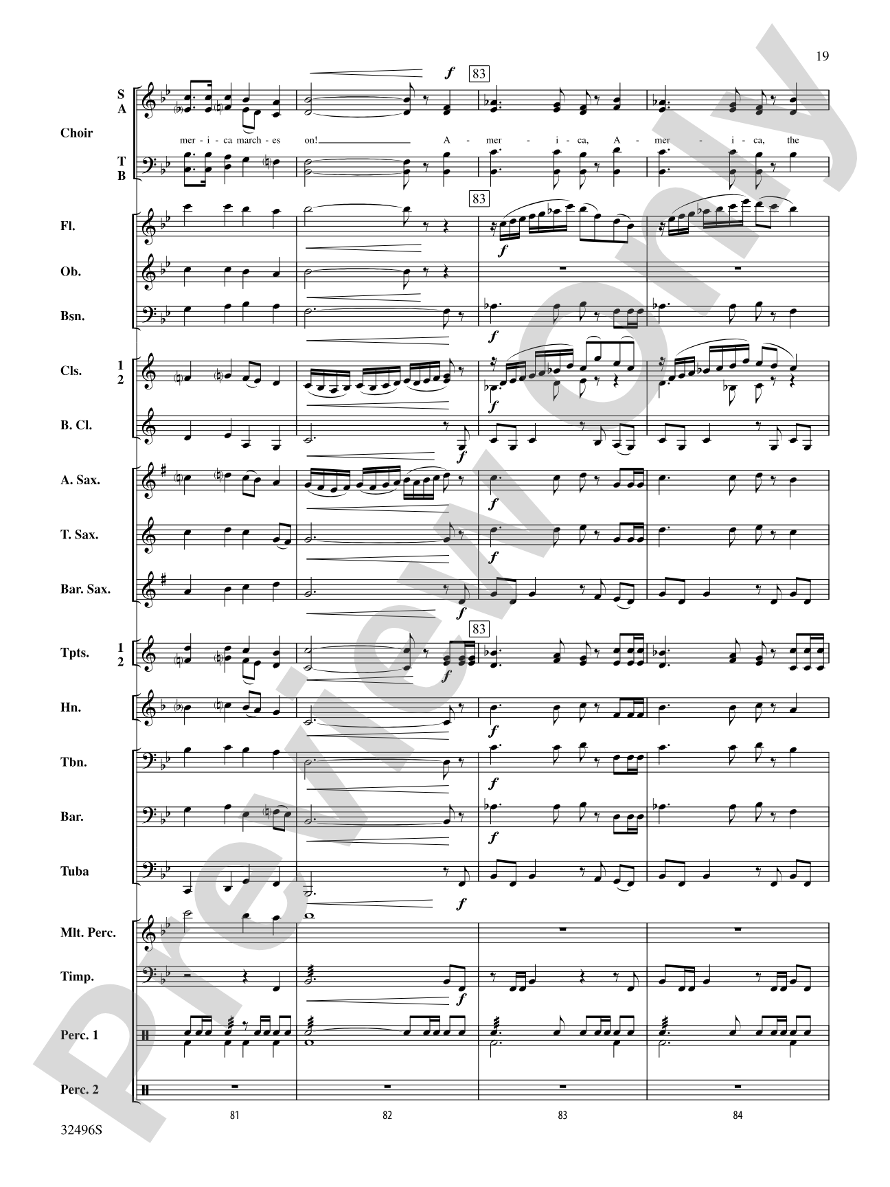 America: The Spirit Lives On! (for Band and Optional Choir): Concert Band Conductor Score & Parts