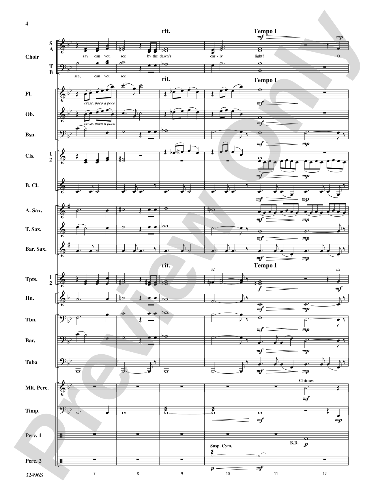 America: The Spirit Lives On! (for Band and Optional Choir): Concert Band Conductor Score & Parts