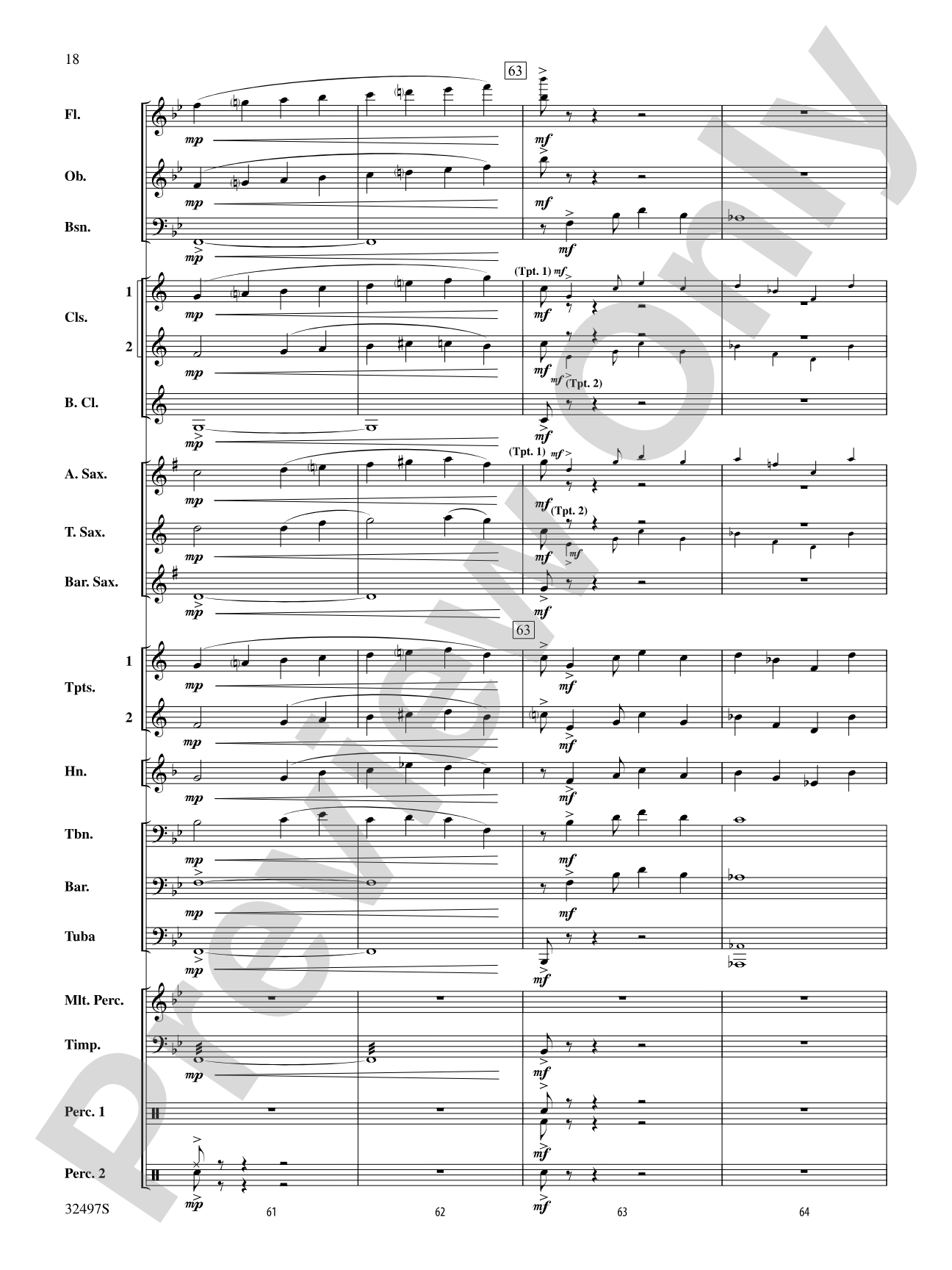 Broken Bow: Concert Band Conductor Score & Parts