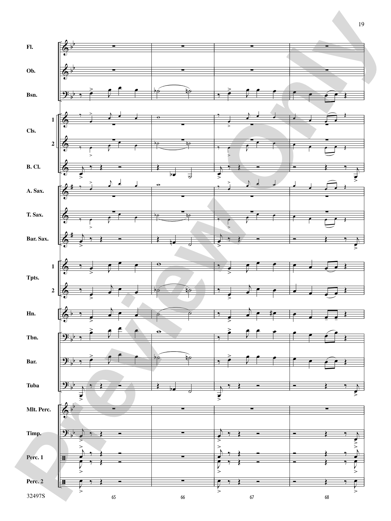 Broken Bow: Concert Band Conductor Score & Parts