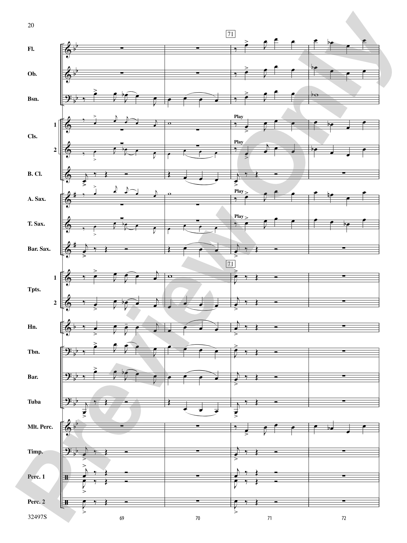 Broken Bow: Concert Band Conductor Score & Parts