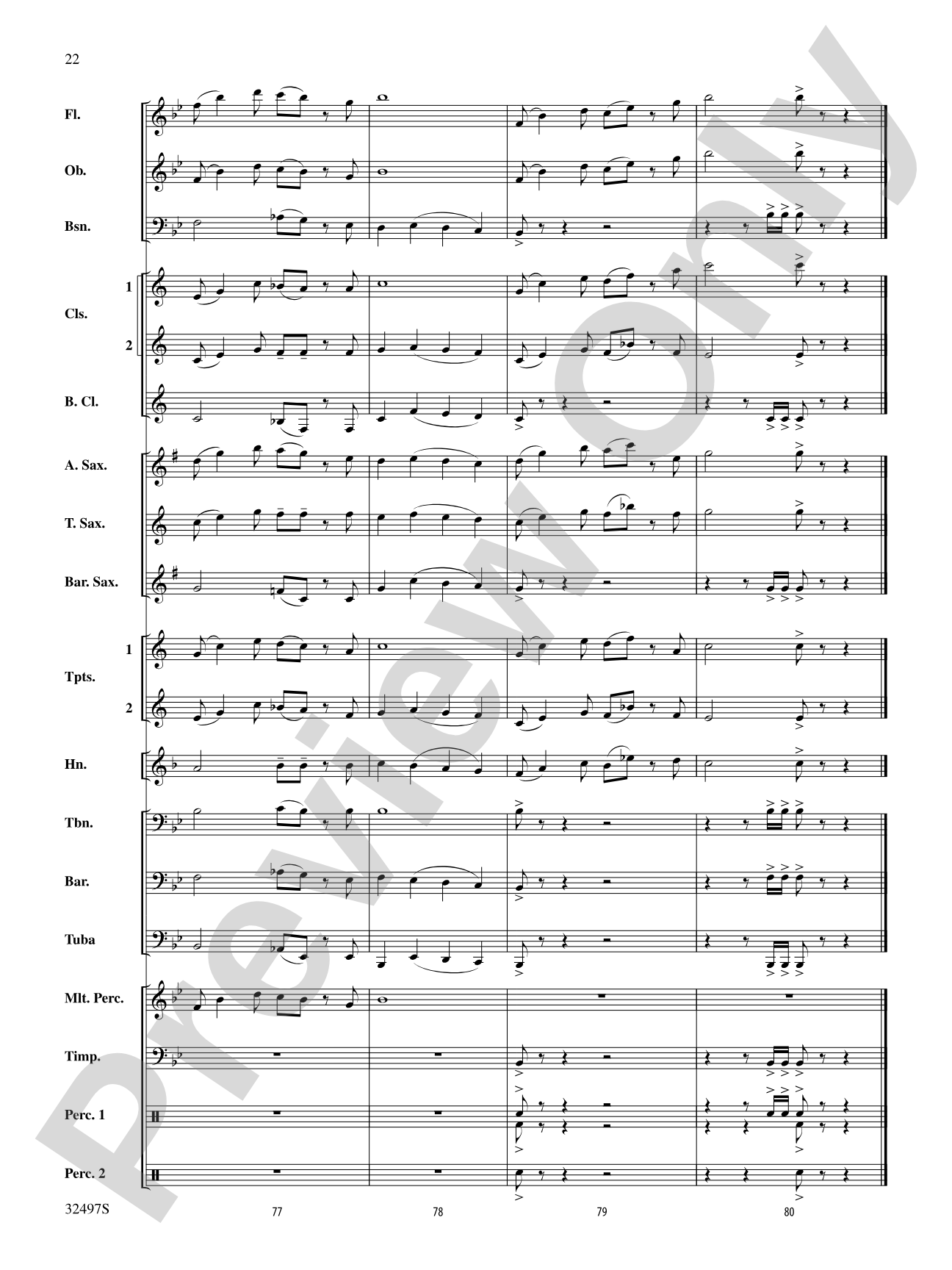 Broken Bow: Concert Band Conductor Score & Parts