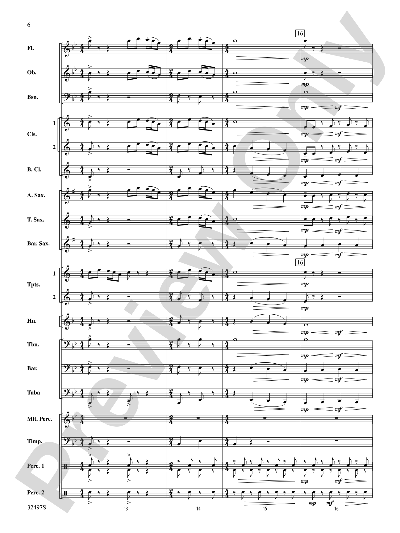 Broken Bow: Concert Band Conductor Score & Parts