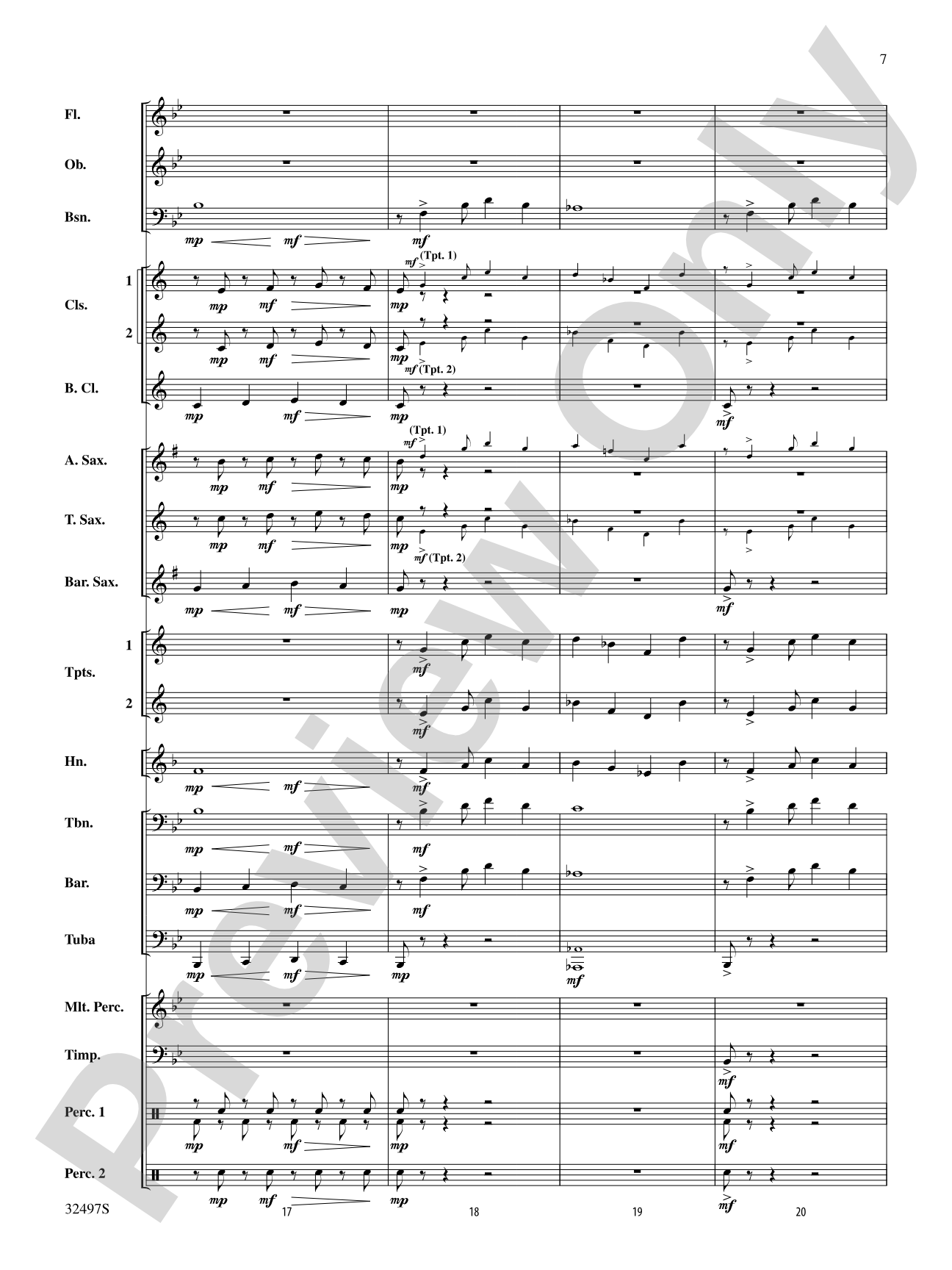 Broken Bow: Concert Band Conductor Score & Parts