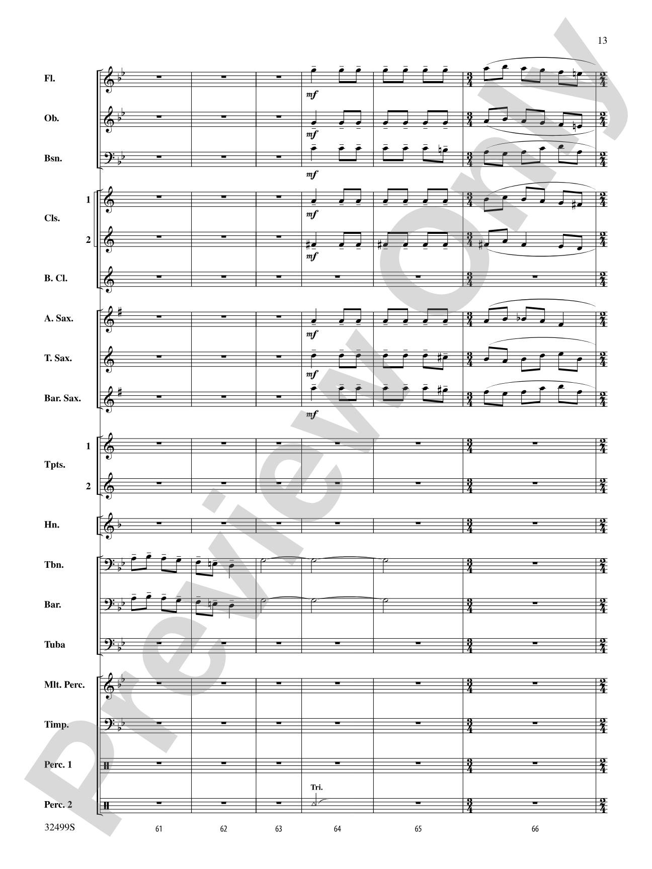 Russian Christmas Music: Concert Band Conductor Score & Parts