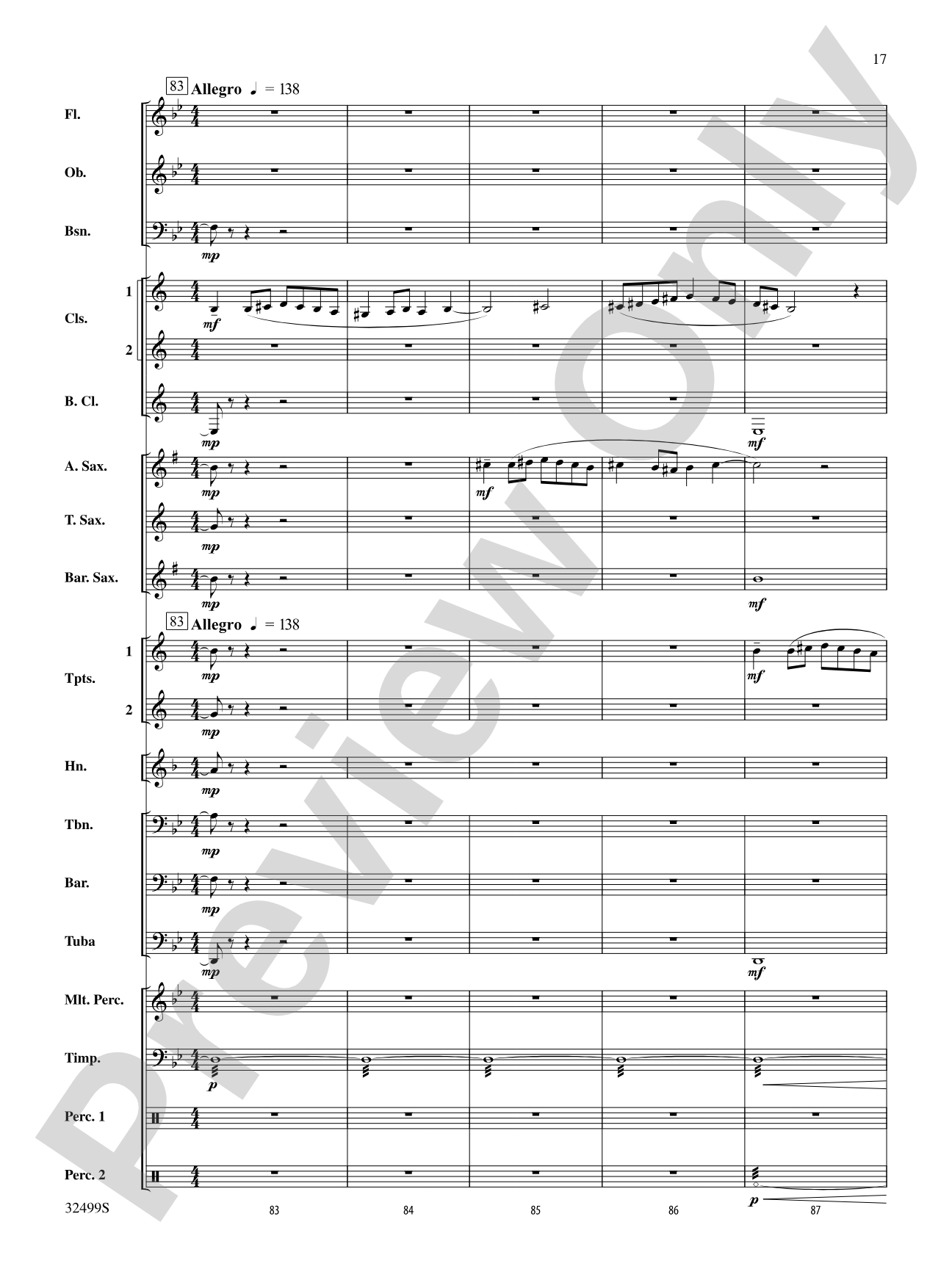 Russian Christmas Music: Concert Band Conductor Score & Parts