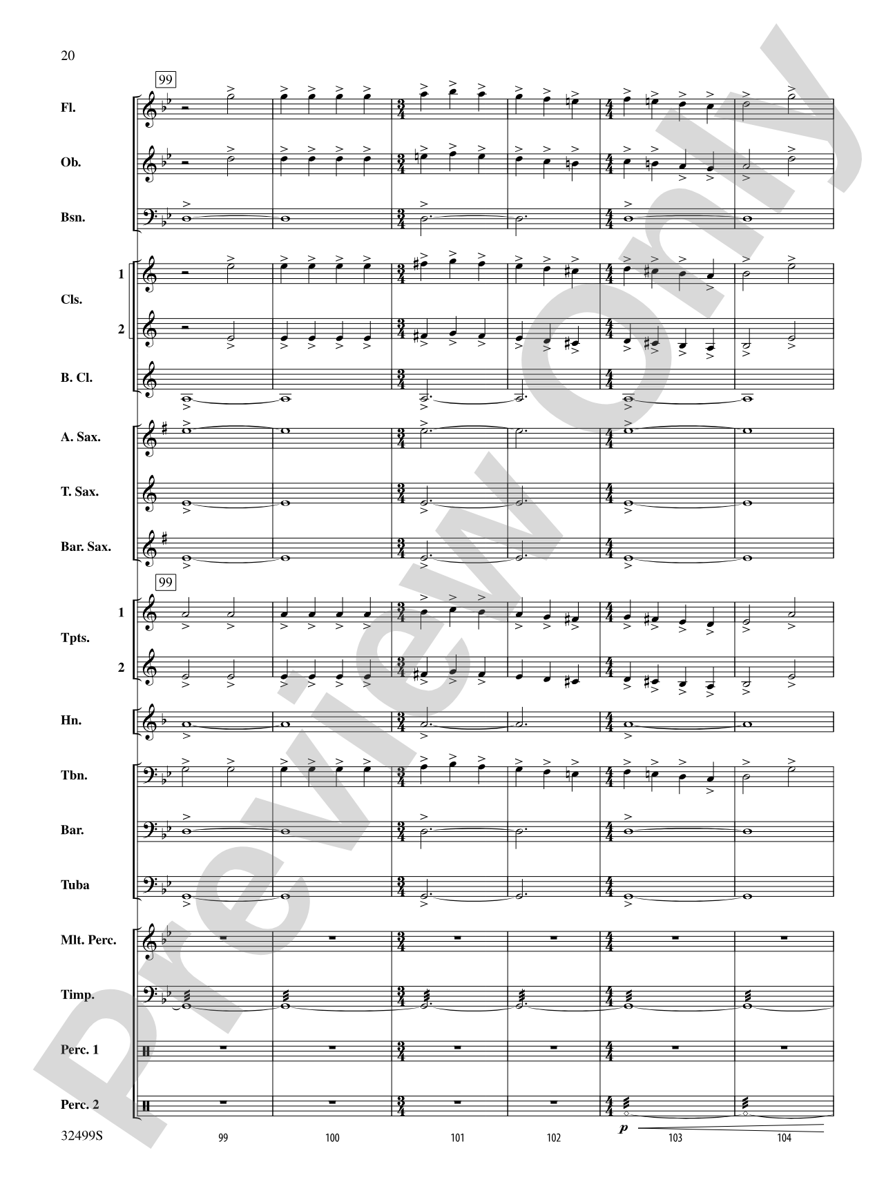 Russian Christmas Music: Concert Band Conductor Score & Parts