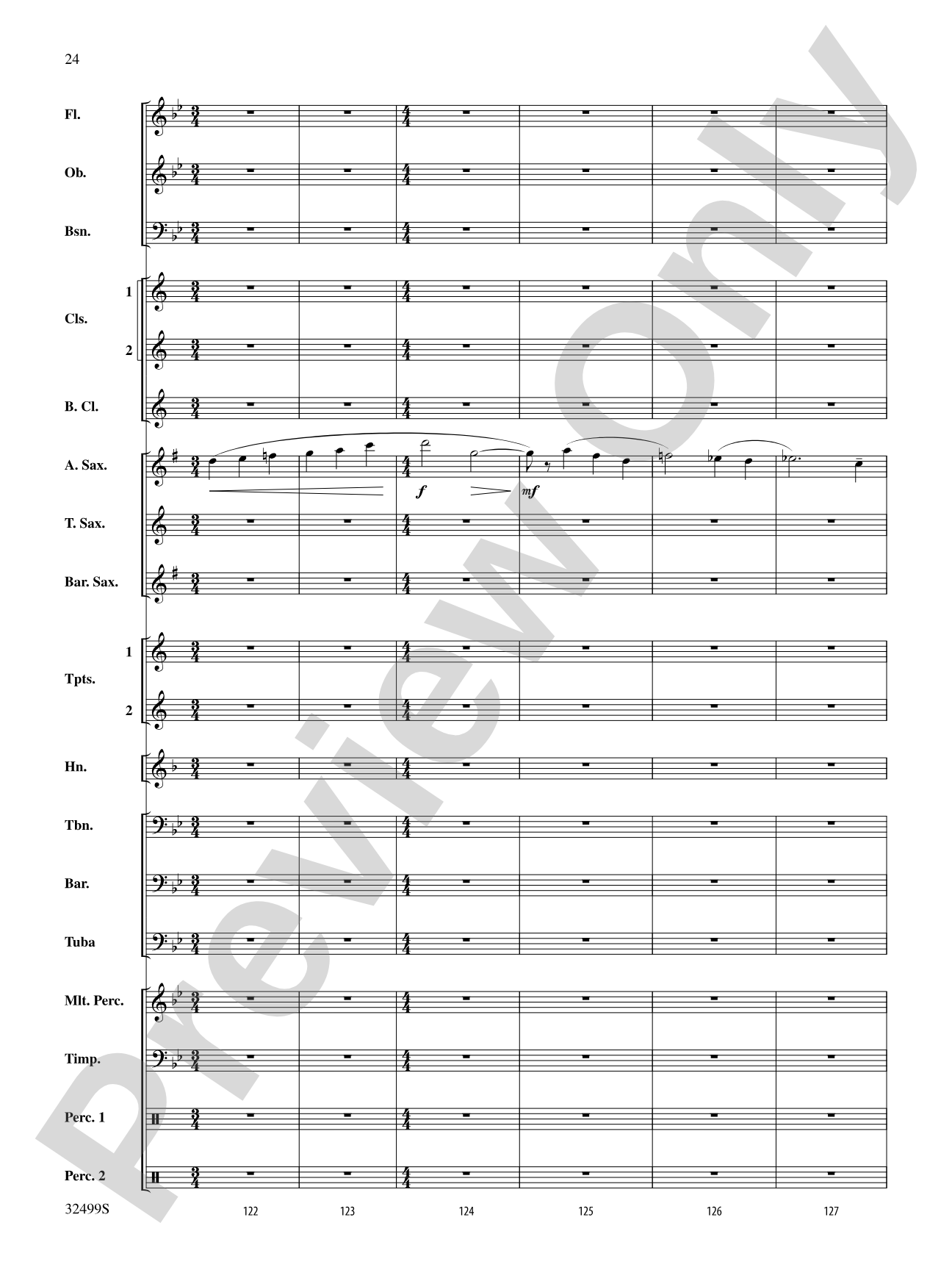Russian Christmas Music: Concert Band Conductor Score & Parts