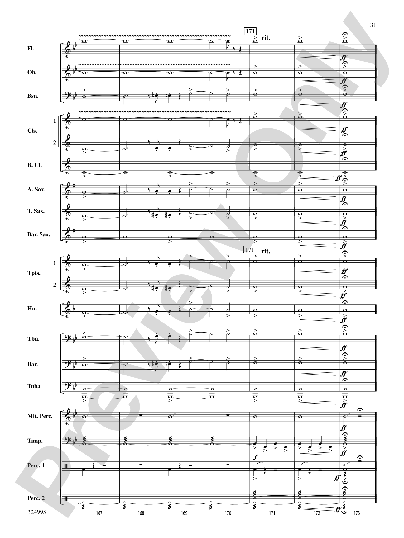 Russian Christmas Music: Concert Band Conductor Score & Parts