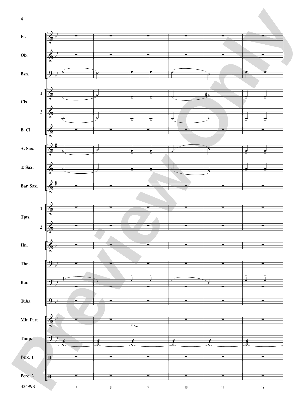 Russian Christmas Music: Concert Band Conductor Score & Parts