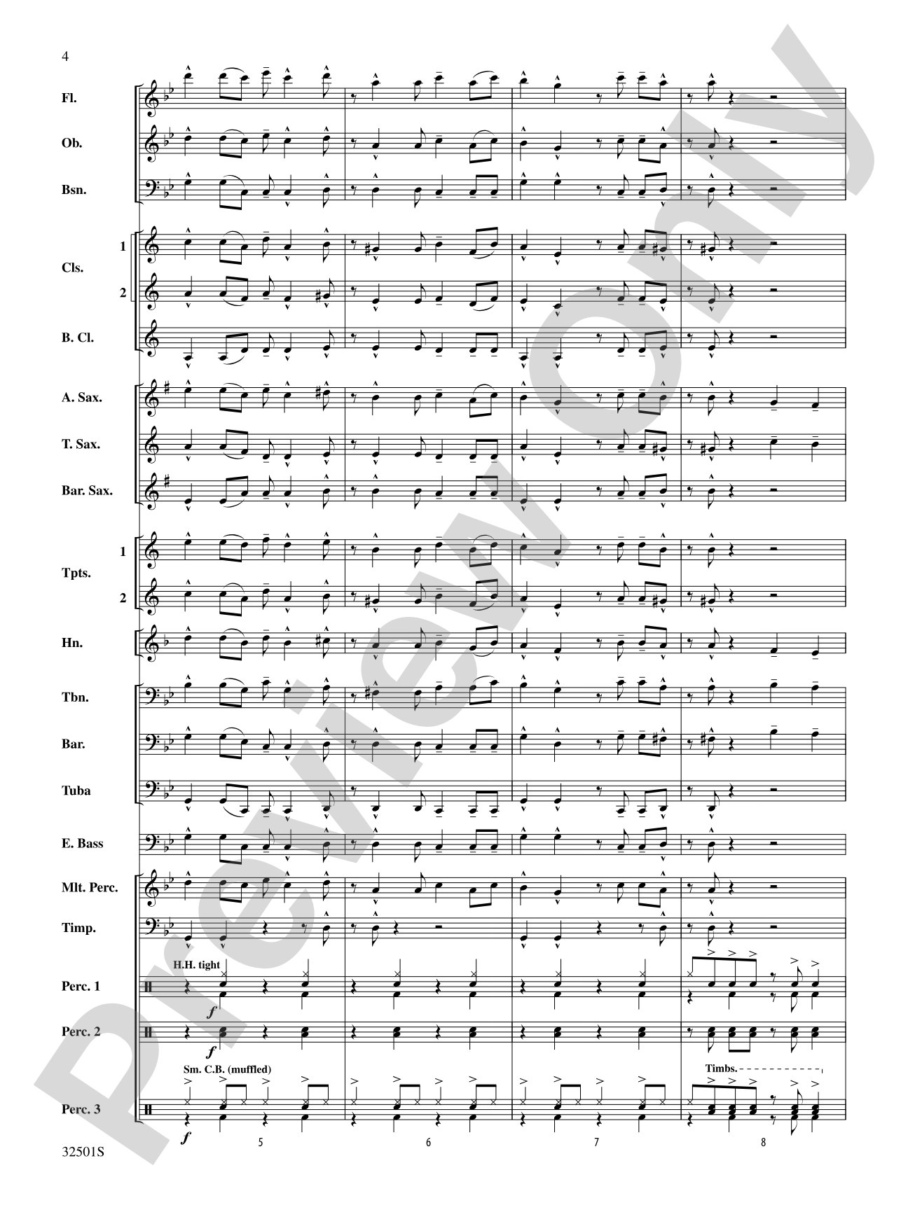 Let's Get Loud: Concert Band Conductor Score & Parts