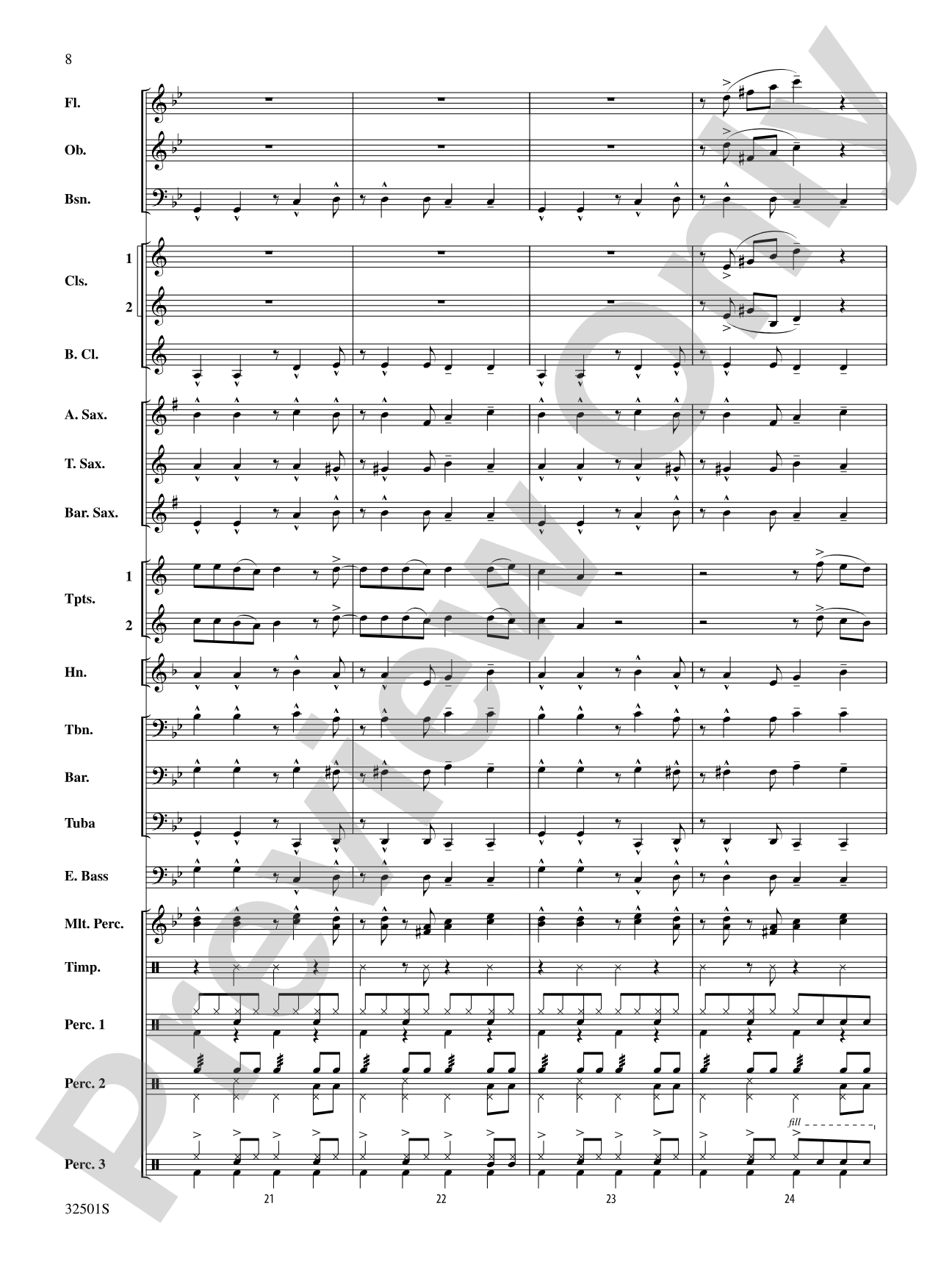 Let's Get Loud: Concert Band Conductor Score & Parts