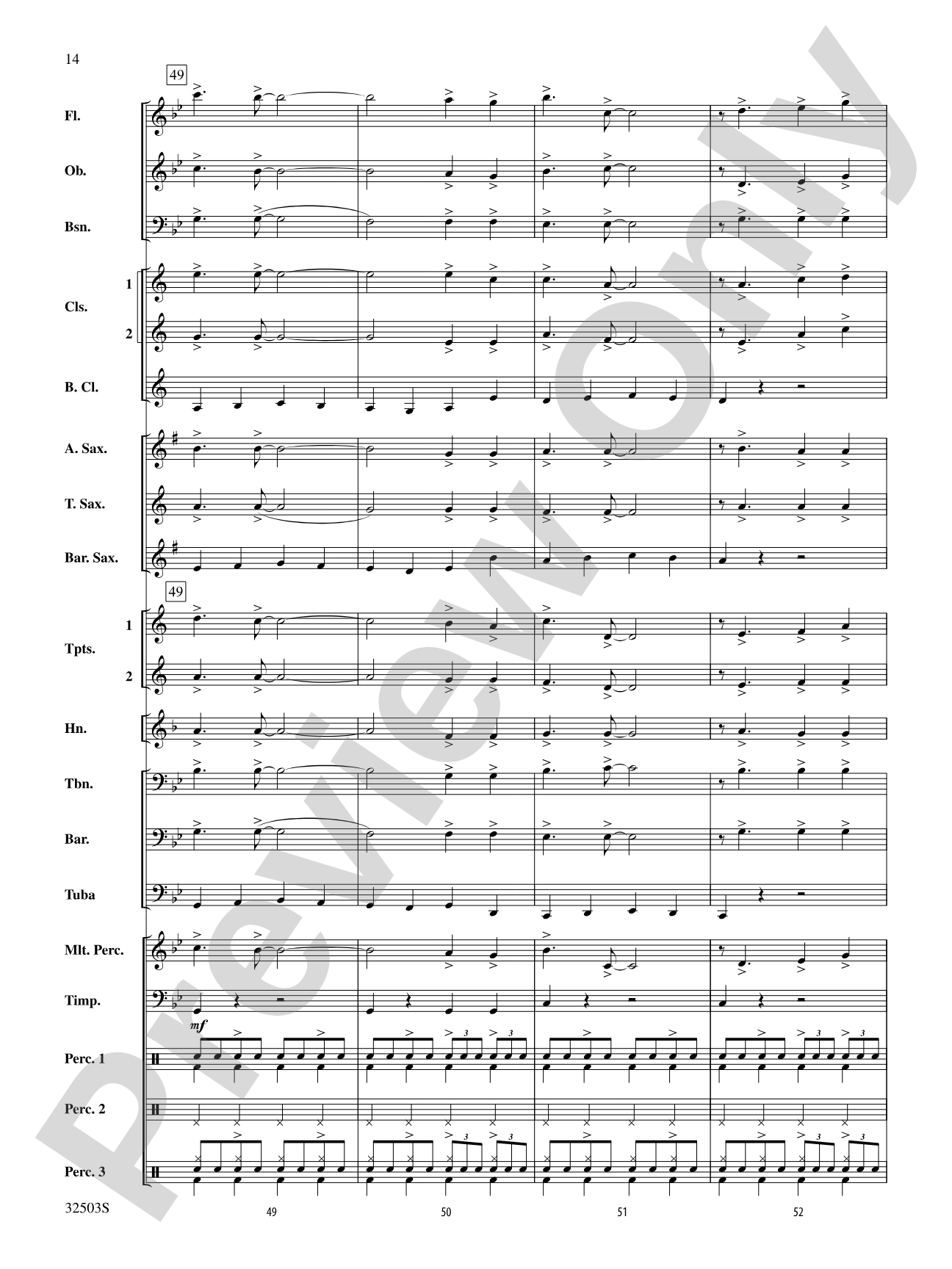 Mack the Knife: Concert Band Conductor Score & Parts
