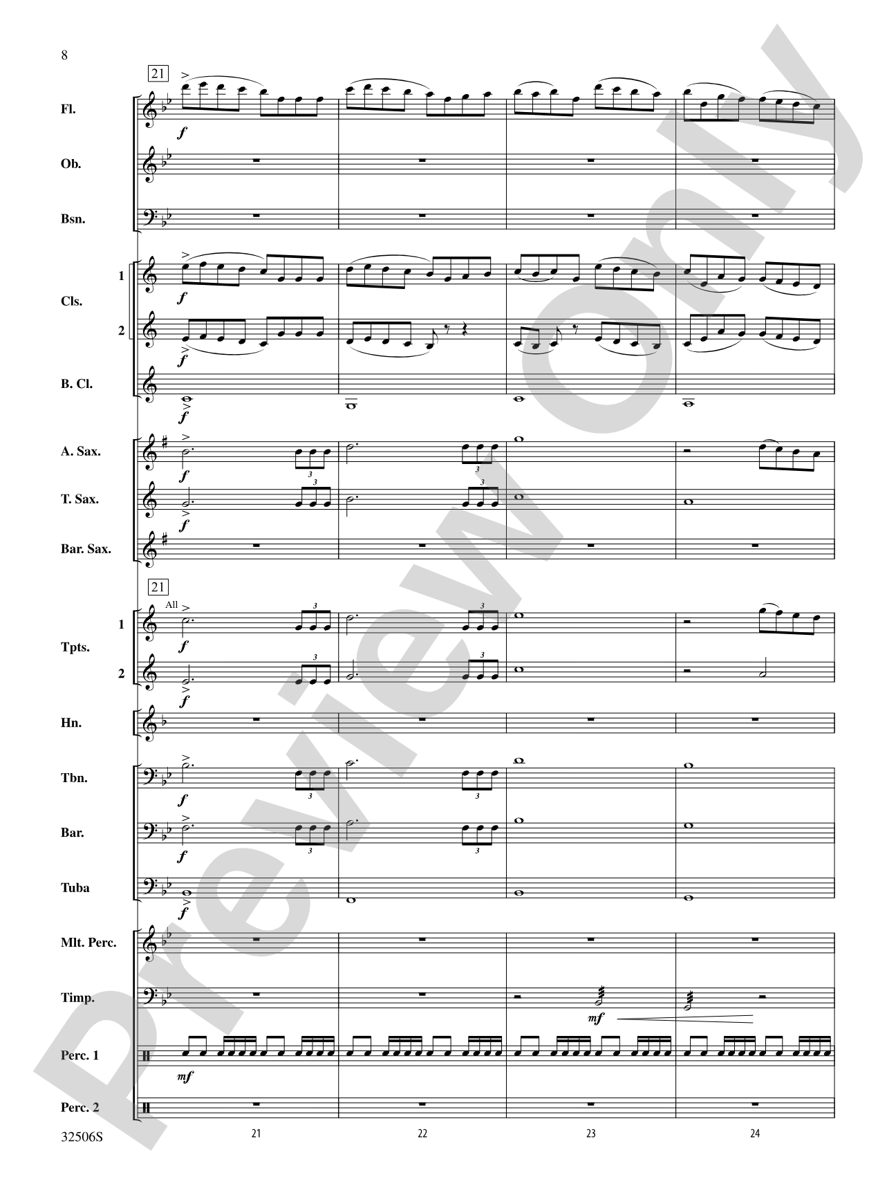 Believe (Winter Olympics 2010): Concert Band Conductor Score & Parts