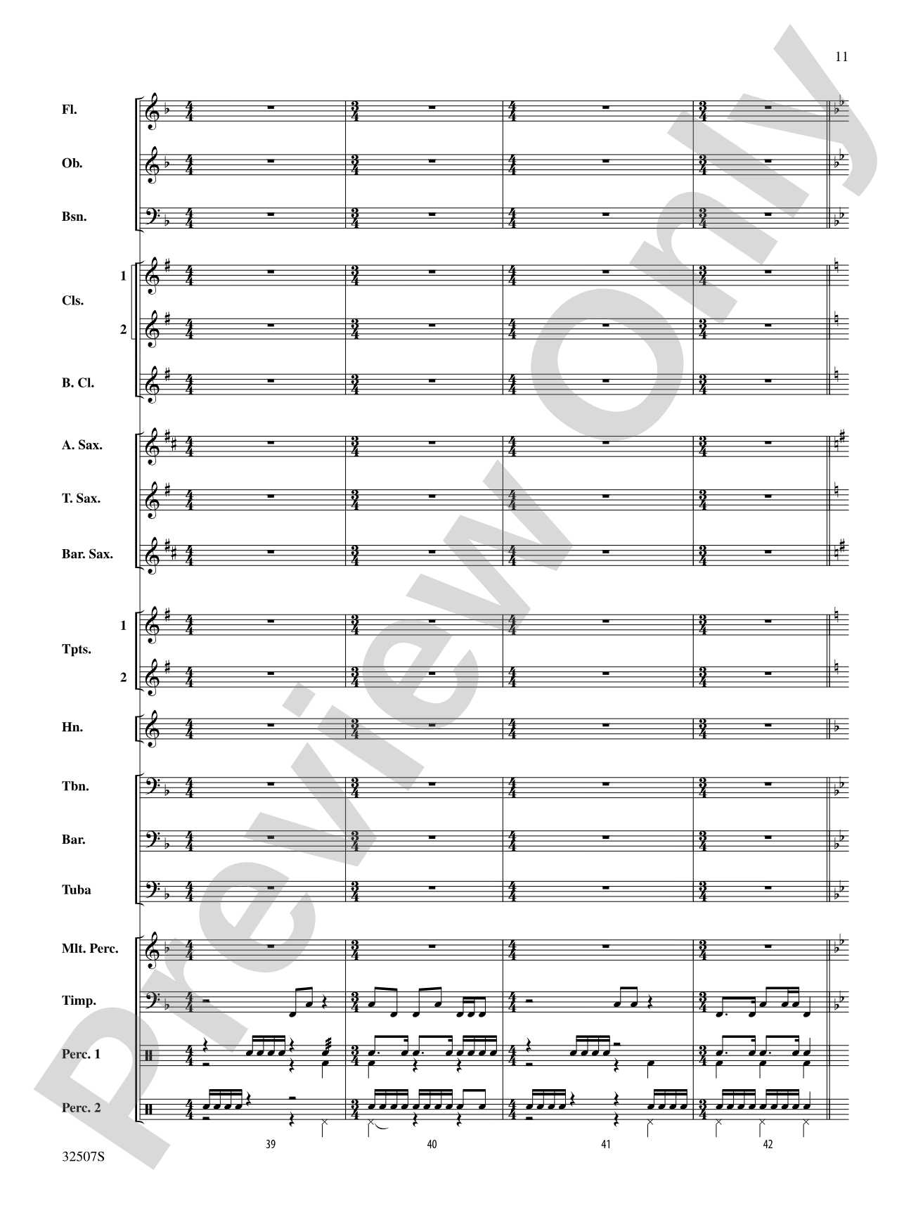 March from "Third Suite": Concert Band Conductor Score & Parts