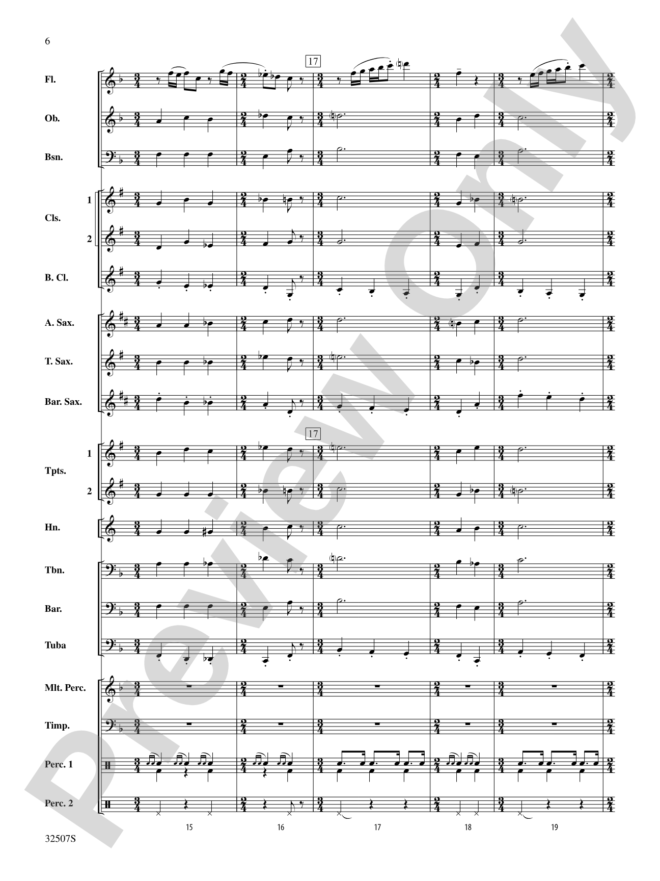 March from "Third Suite": Concert Band Conductor Score & Parts