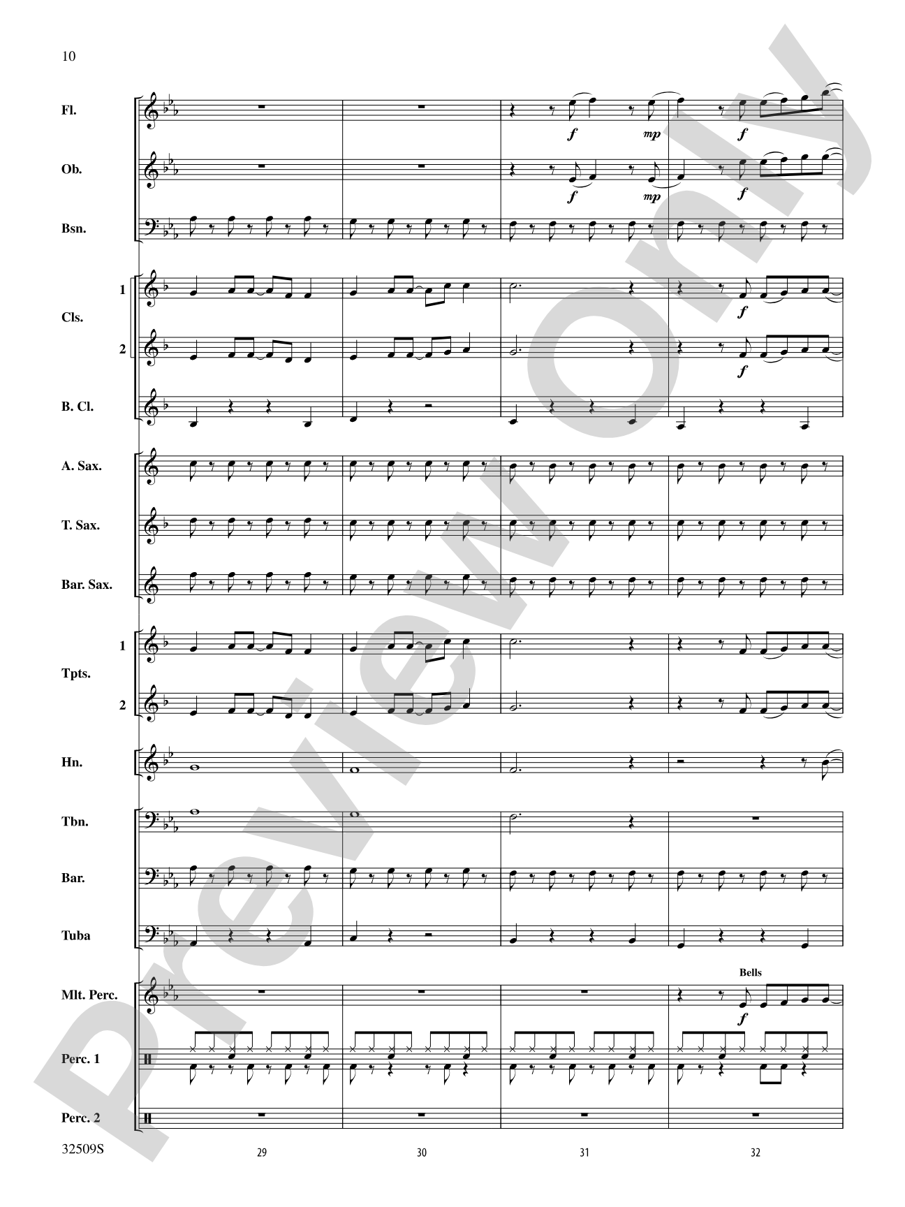 Down: Concert Band Conductor Score & Parts
