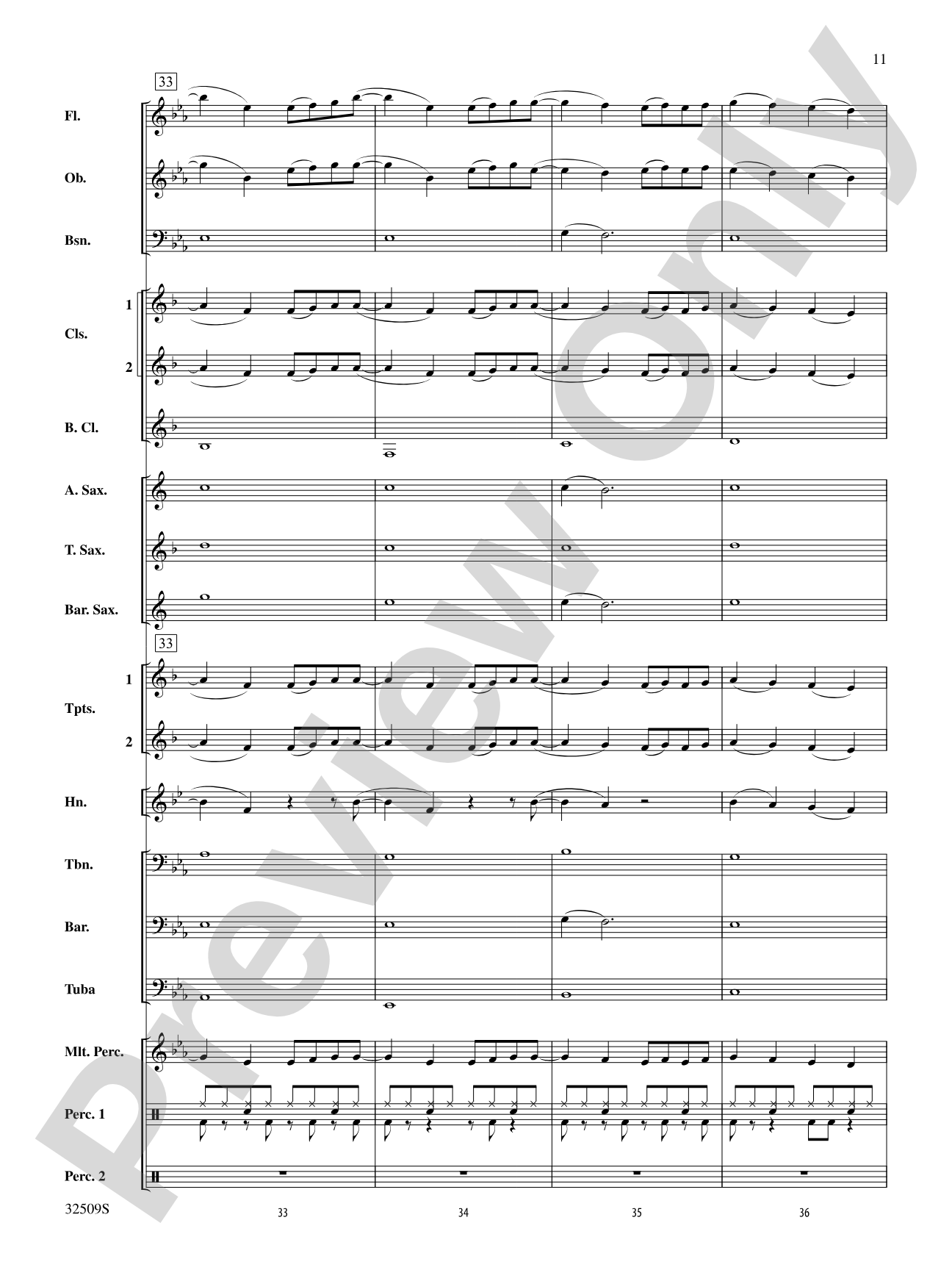 Down: Concert Band Conductor Score & Parts