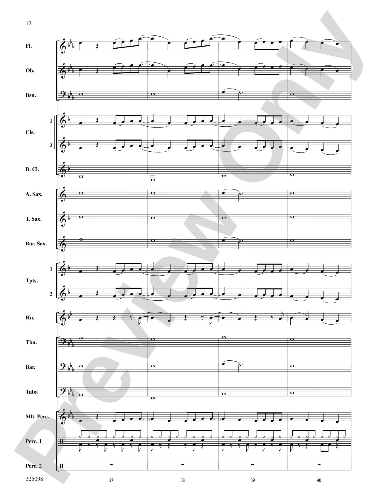 Down: Concert Band Conductor Score & Parts