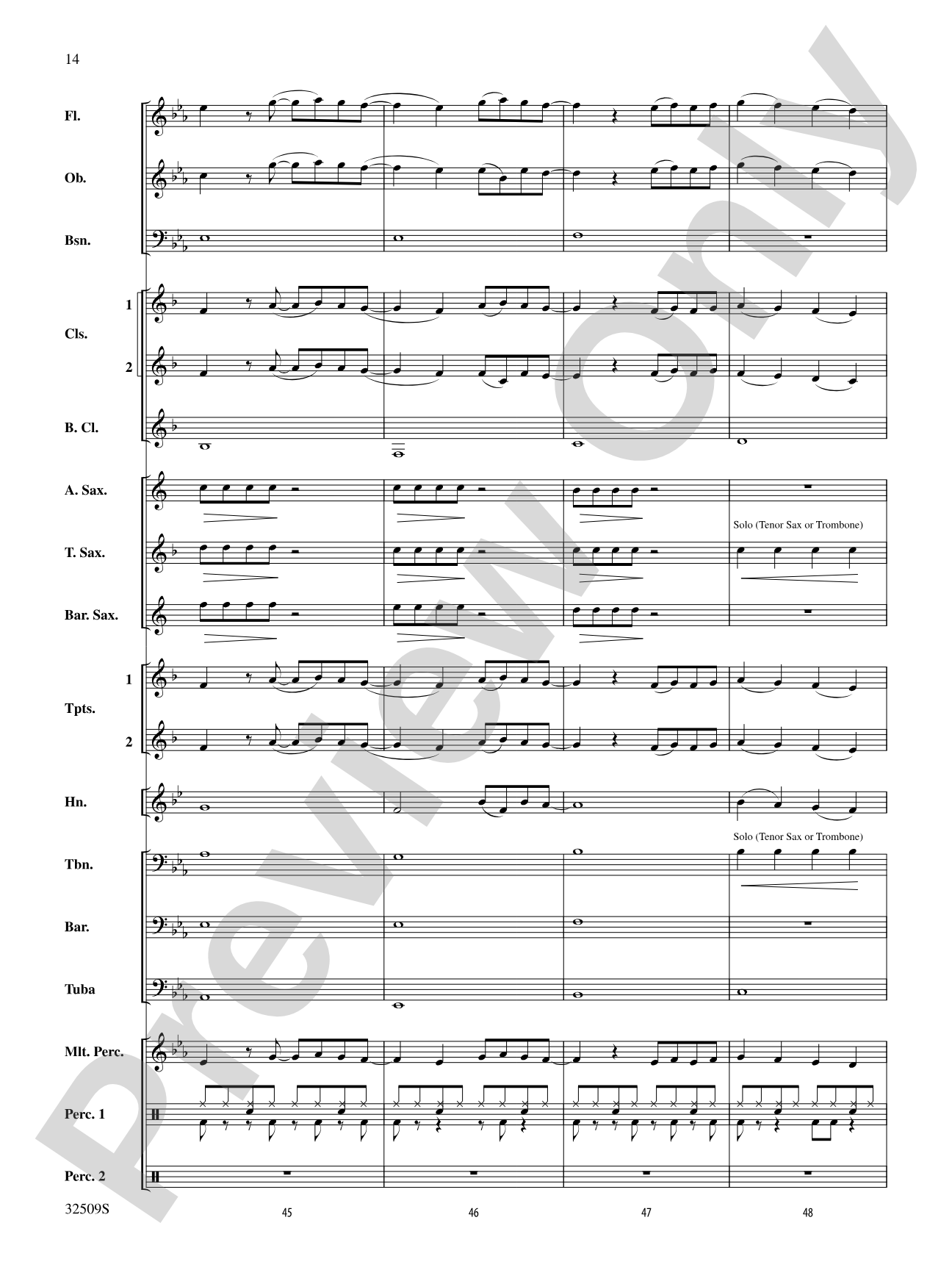 Down: Concert Band Conductor Score & Parts