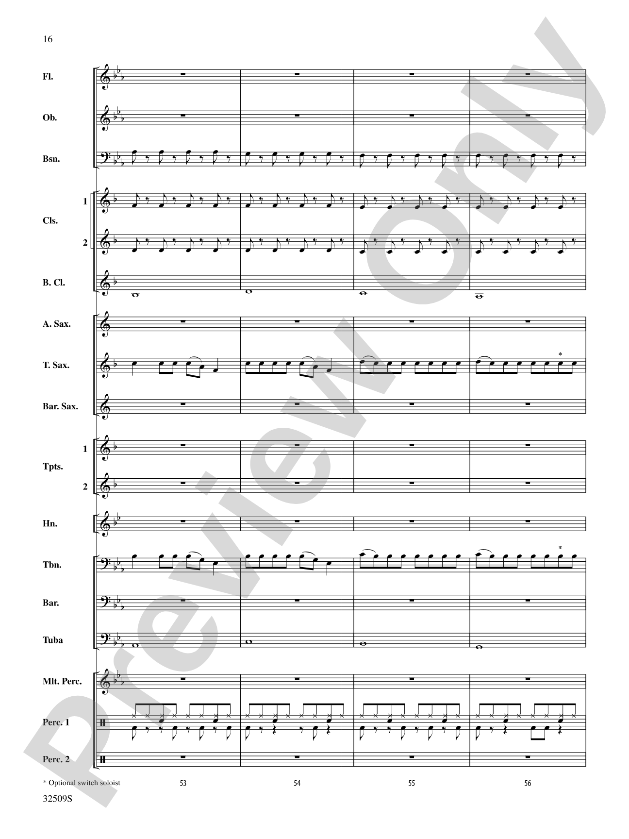 Down: Concert Band Conductor Score & Parts