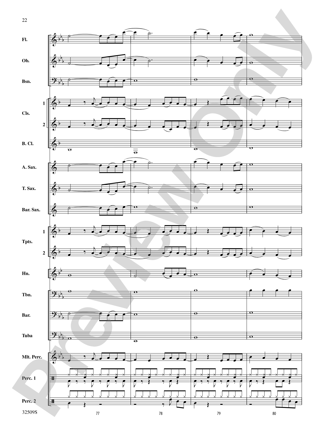 Down: Concert Band Conductor Score & Parts
