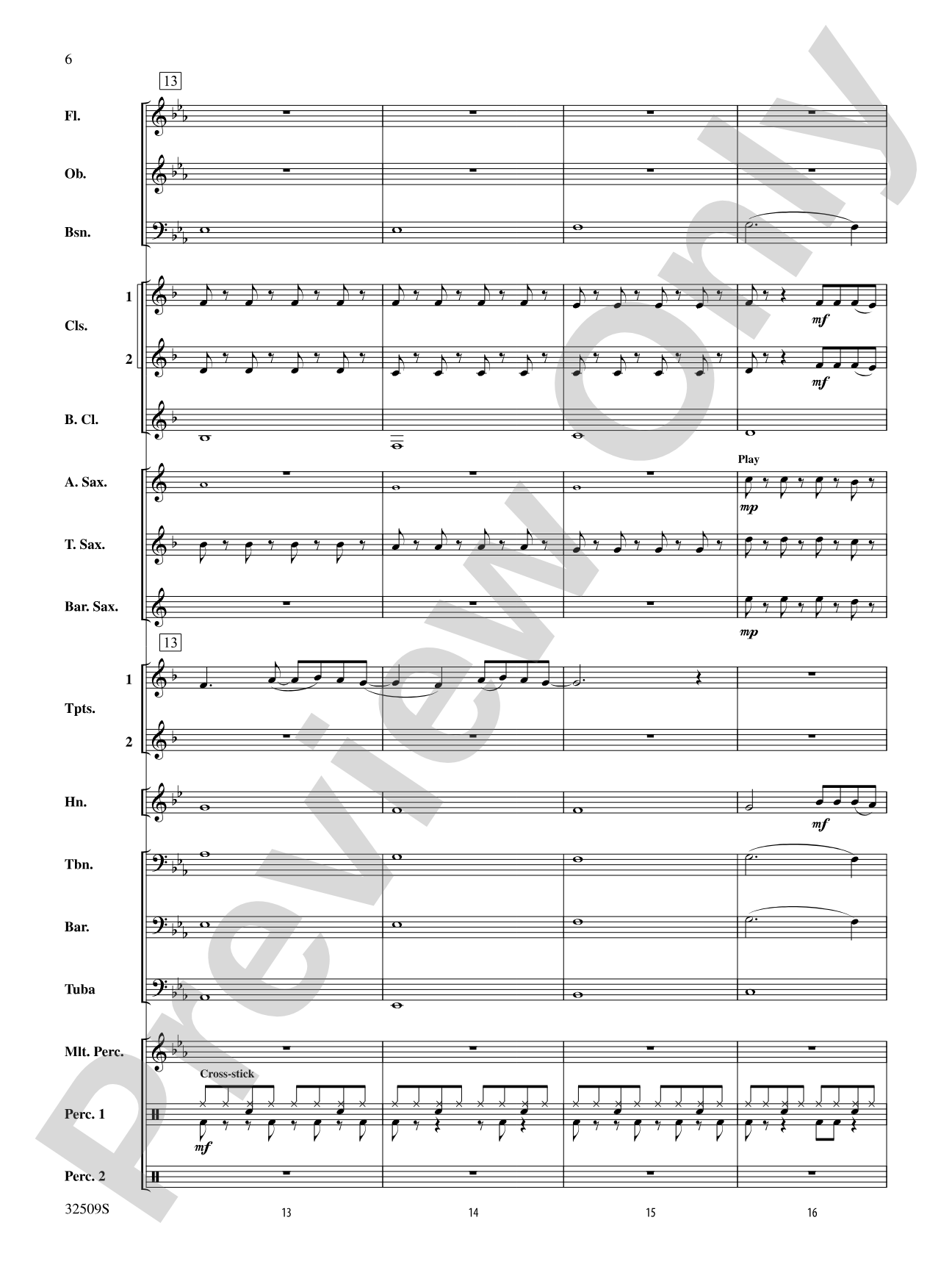 Down: Concert Band Conductor Score & Parts