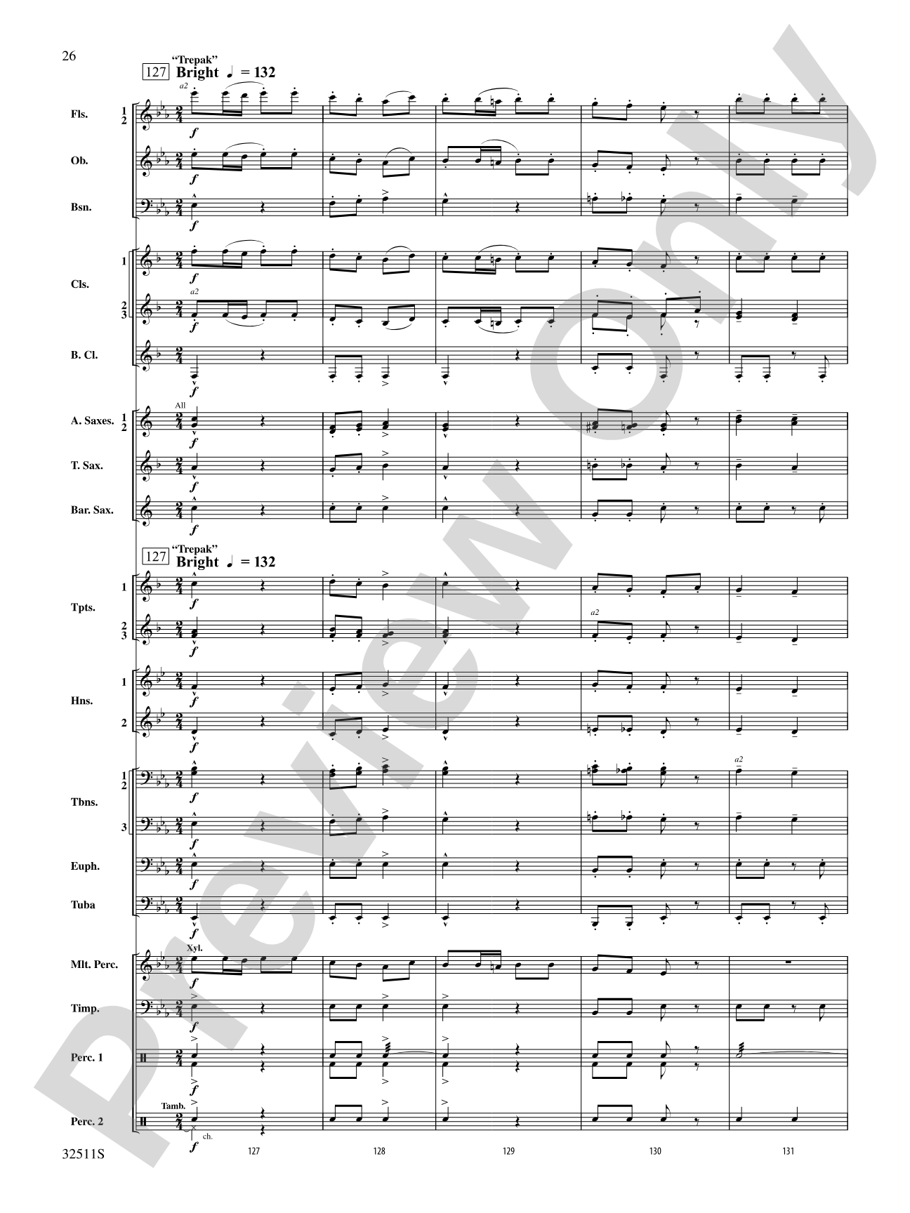 Scenes from The Nutcracker: Concert Band Conductor Score & Parts