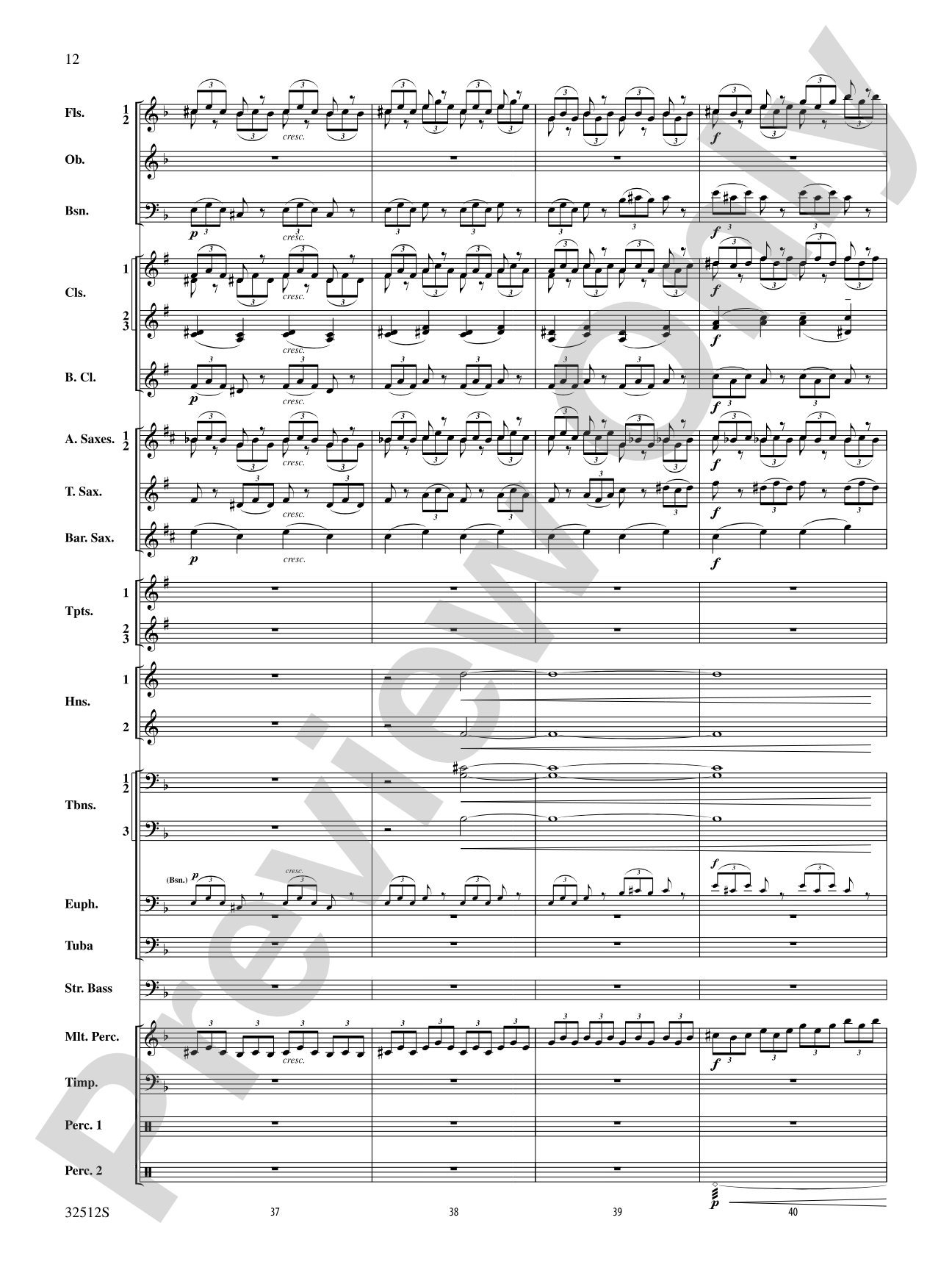 Toccata and Fugue in D Minor: Concert Band Conductor Score & Parts